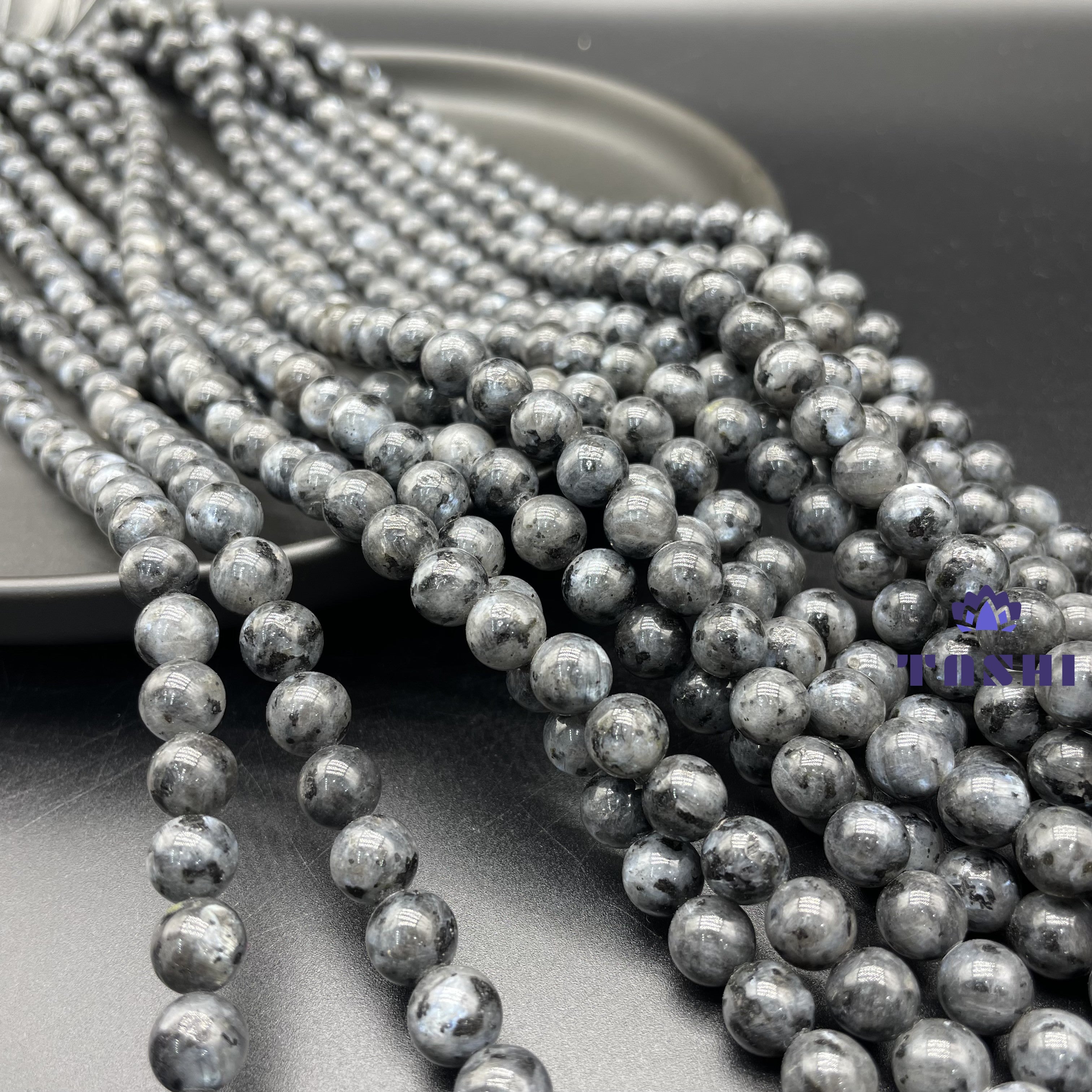 Larvikite  Beads Strands