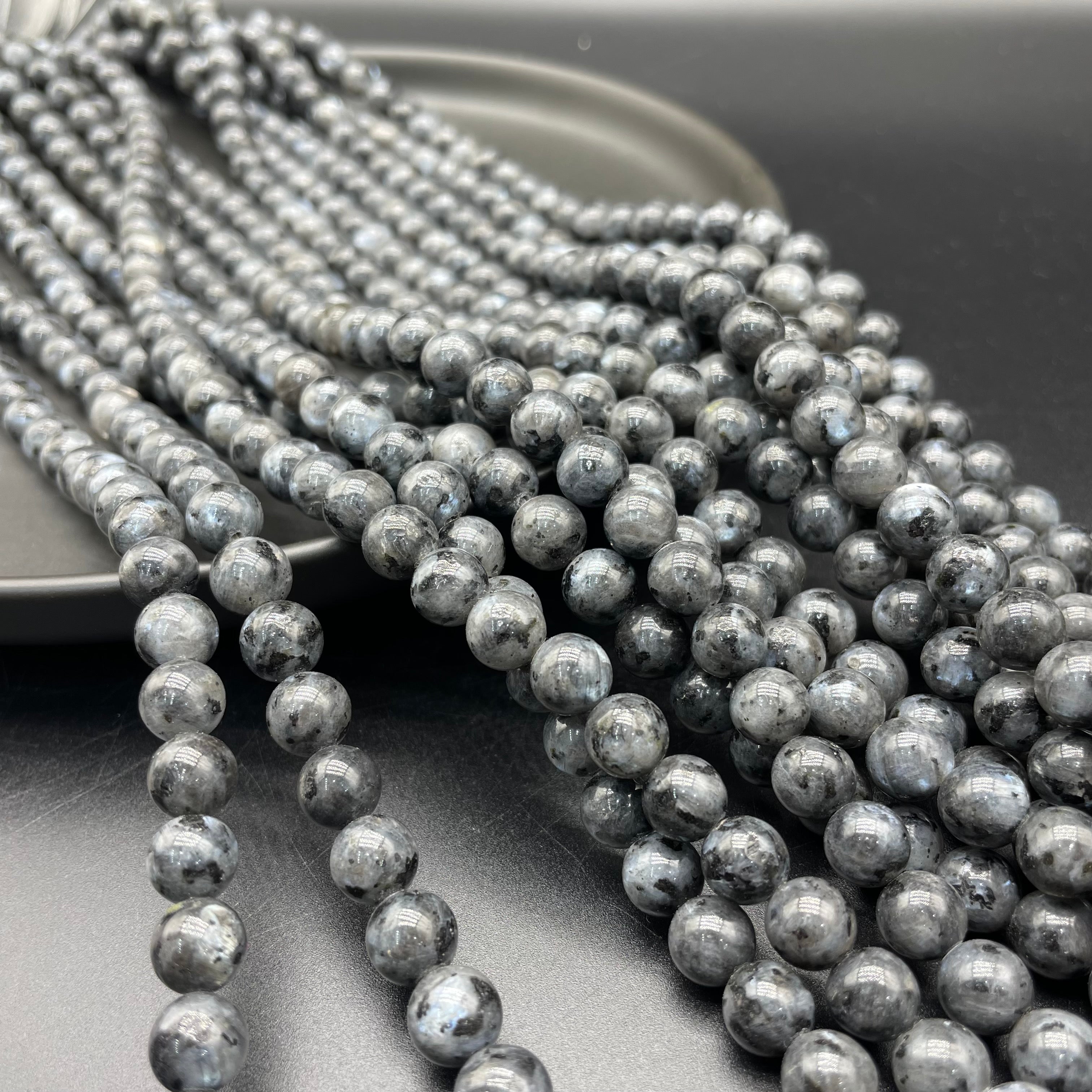Larvikite  Beads Strands