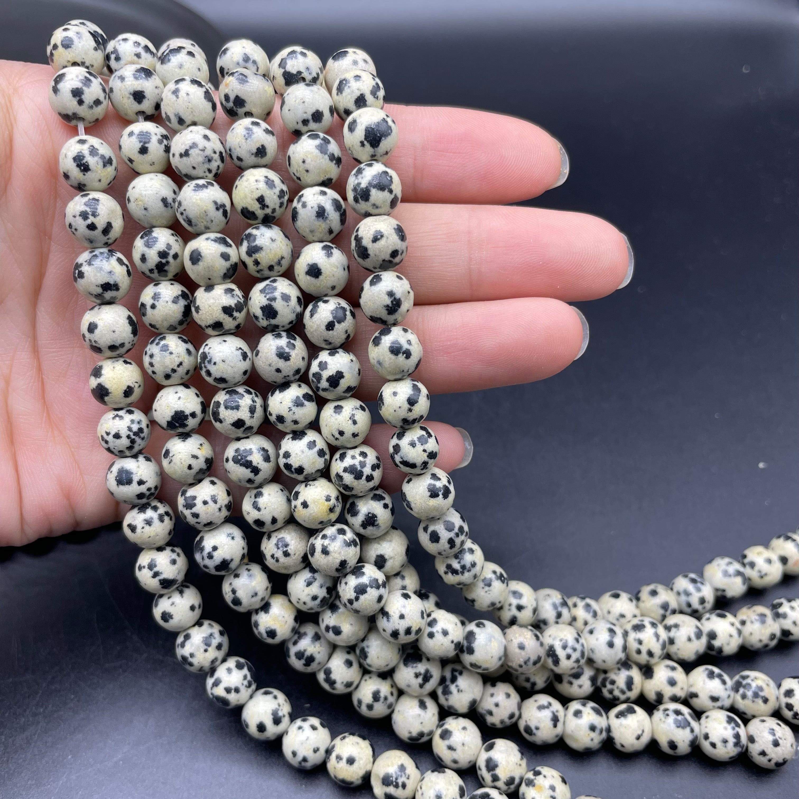 Dalmatian Jasper Beads Strands