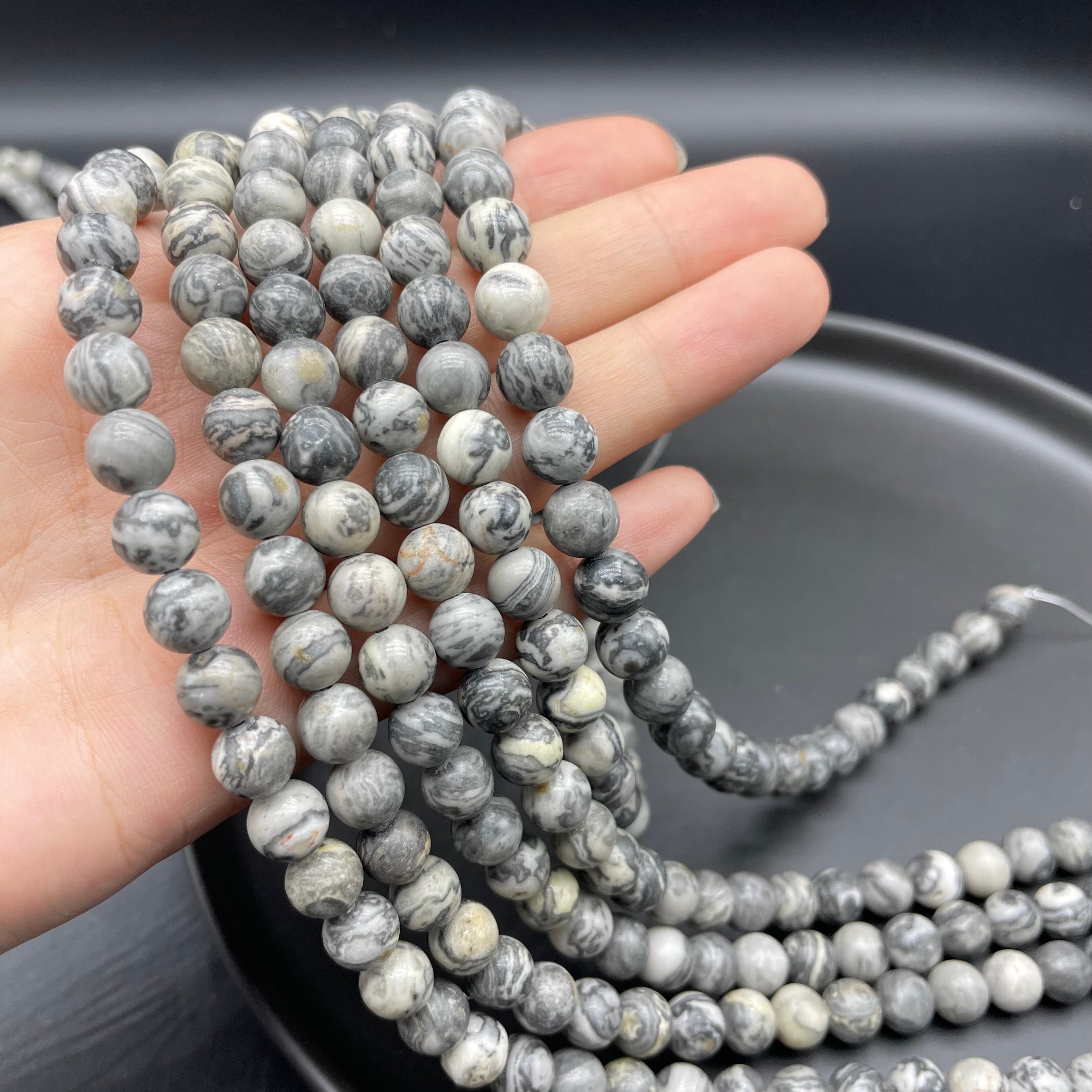 Picasso Jasper Beads Strands