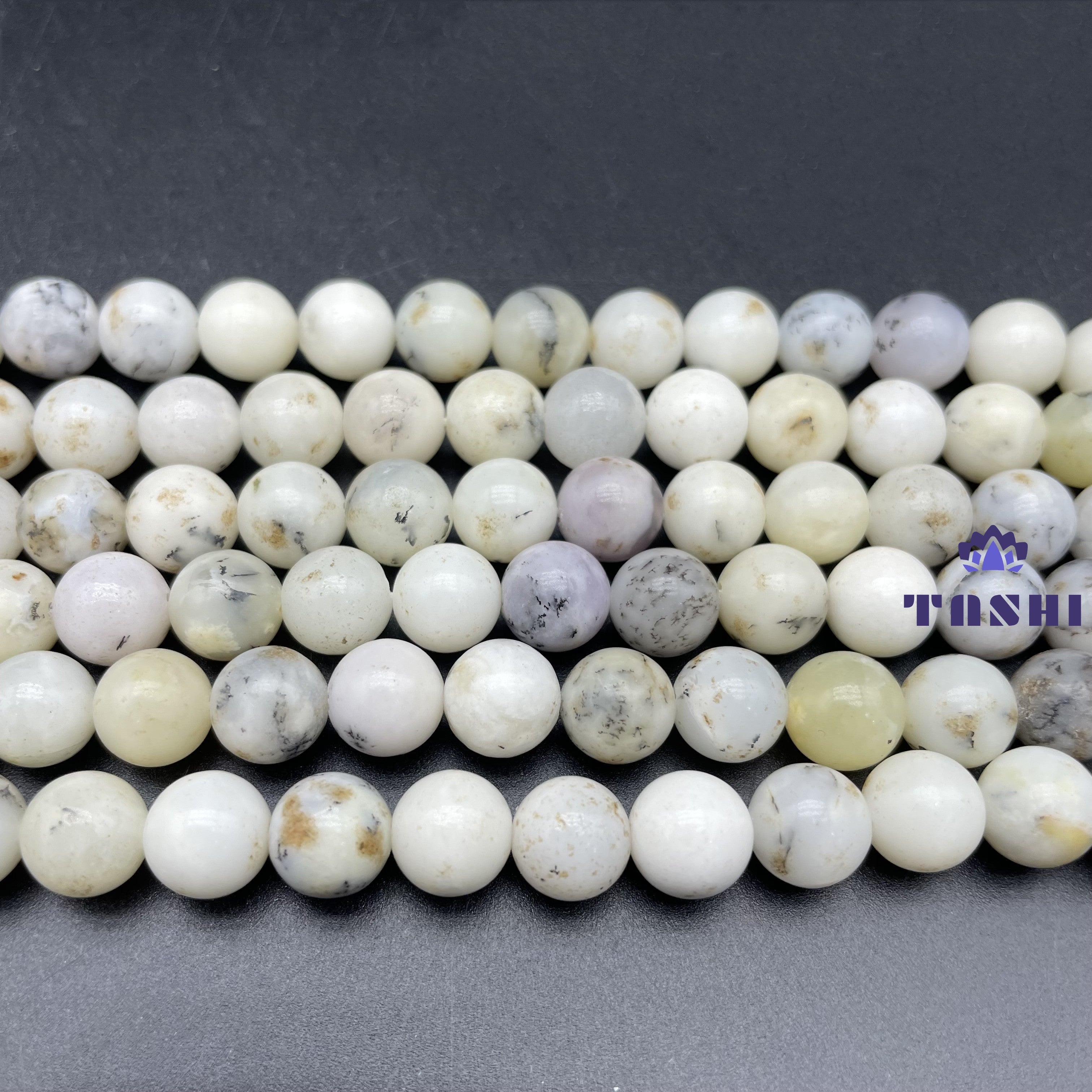 White Opal Beads Strands
