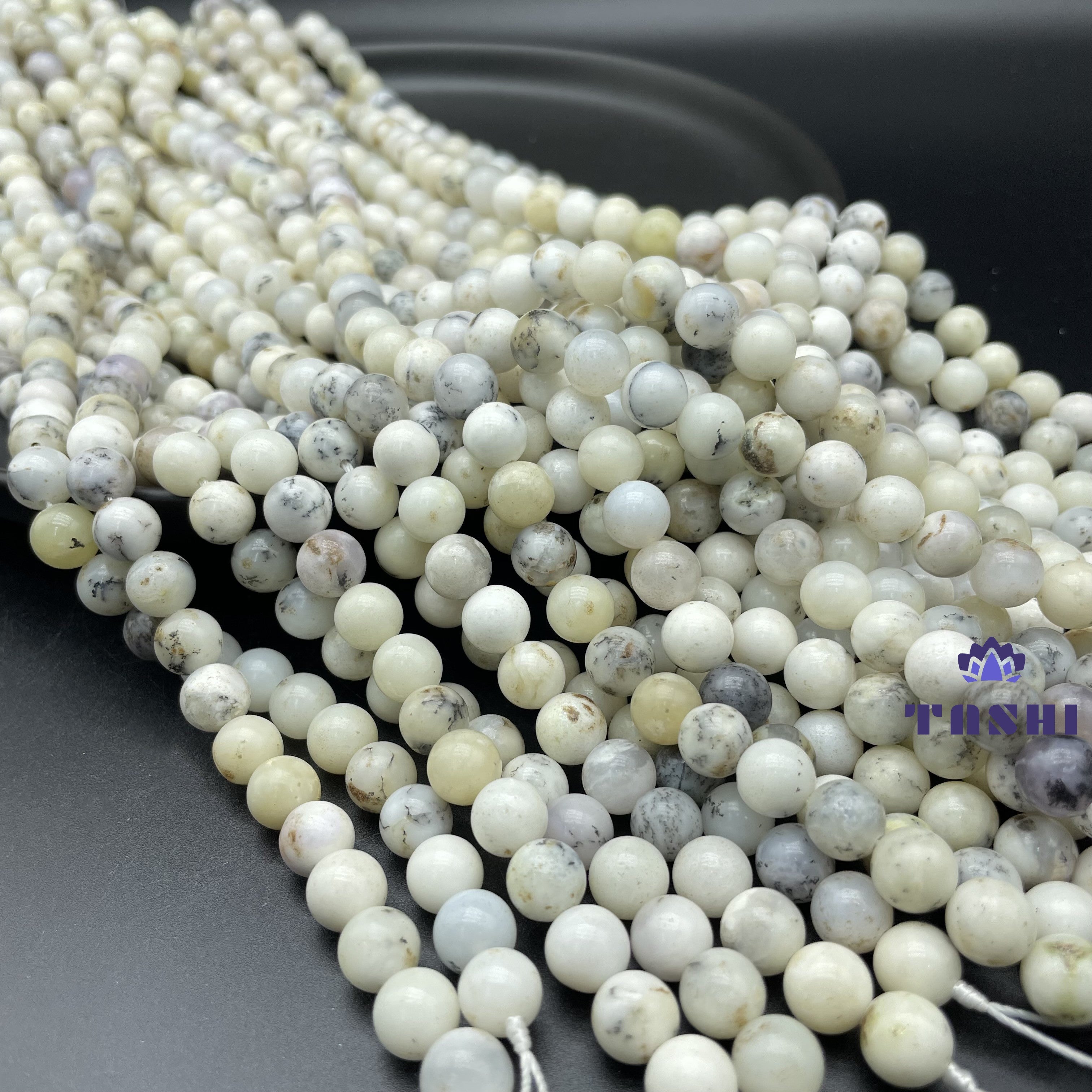 White Opal Beads Strands