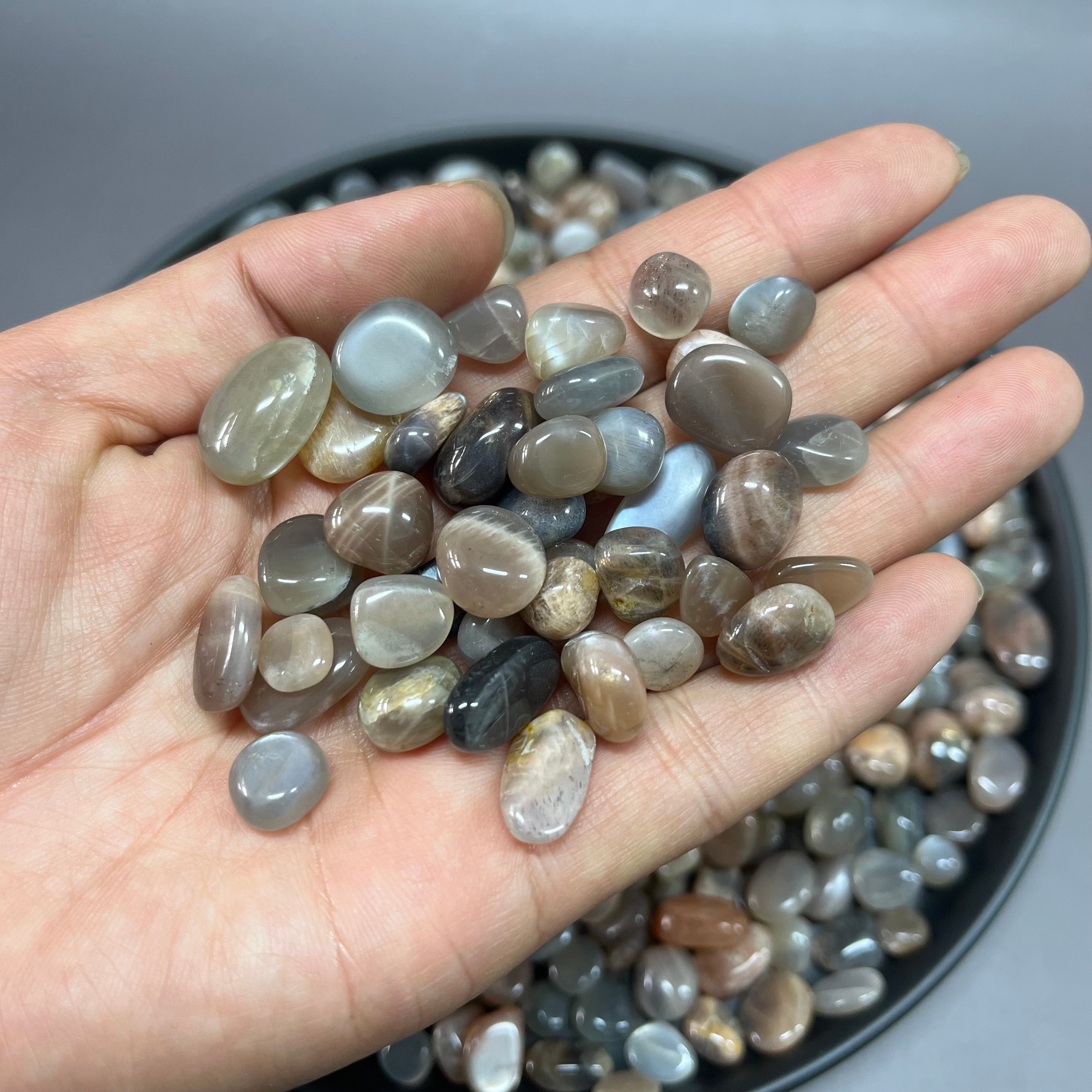 Black Sunstone Pebbles Chips