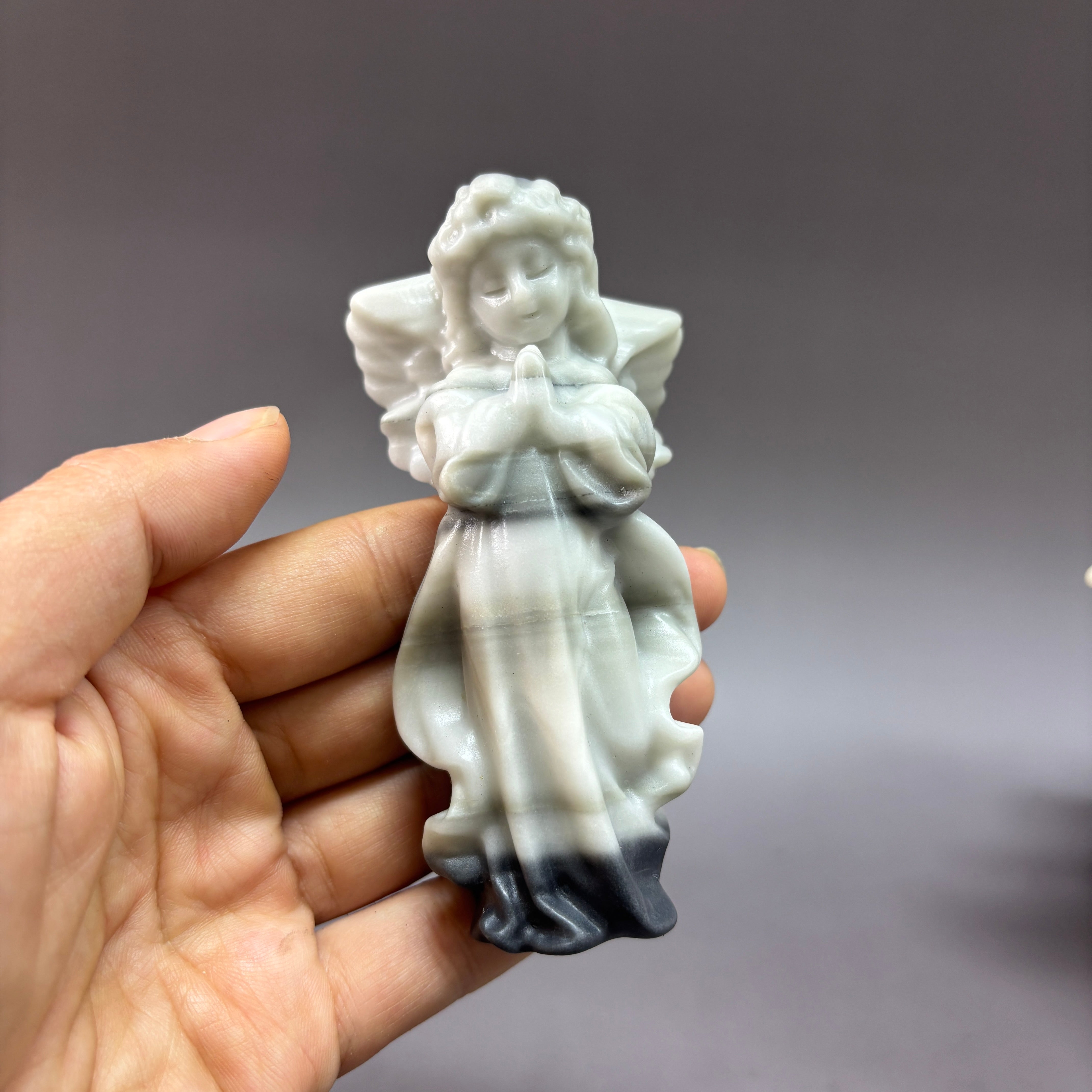 Angel Taiji Jasper Carving