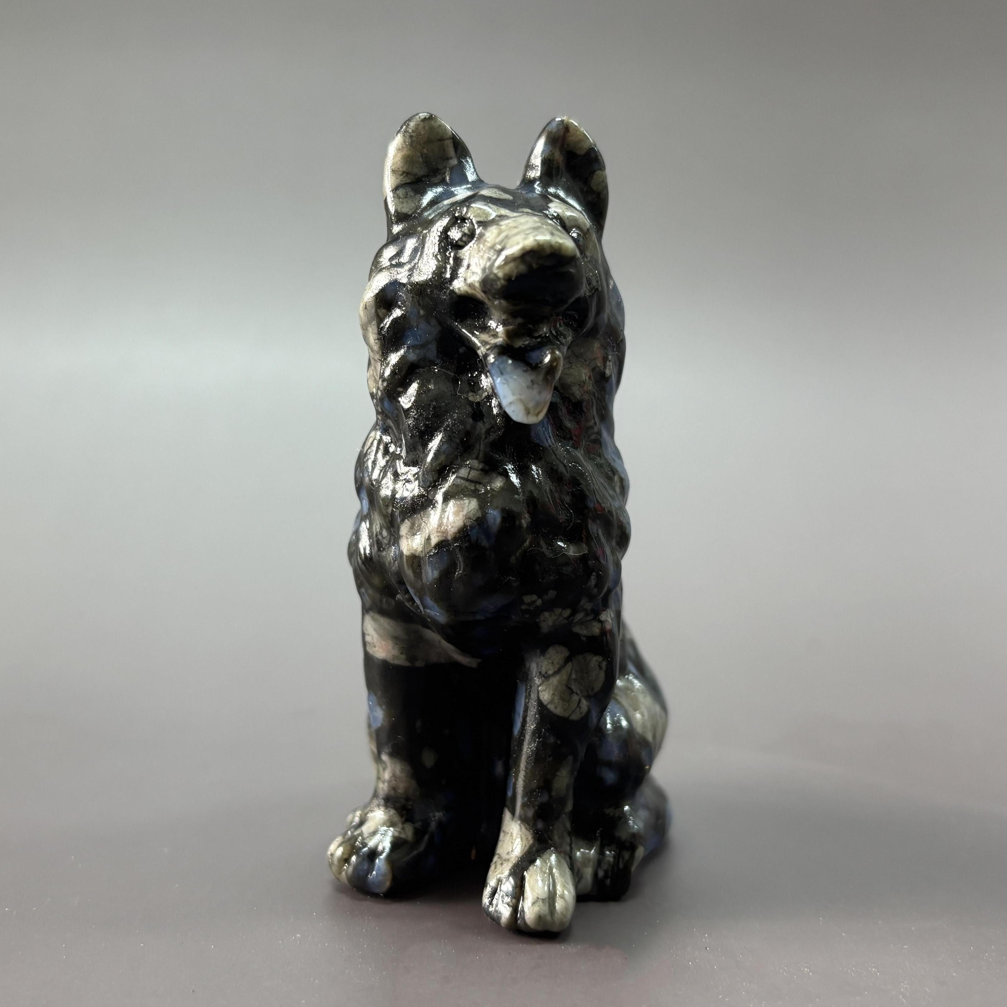 German Shepherd Dog Carving