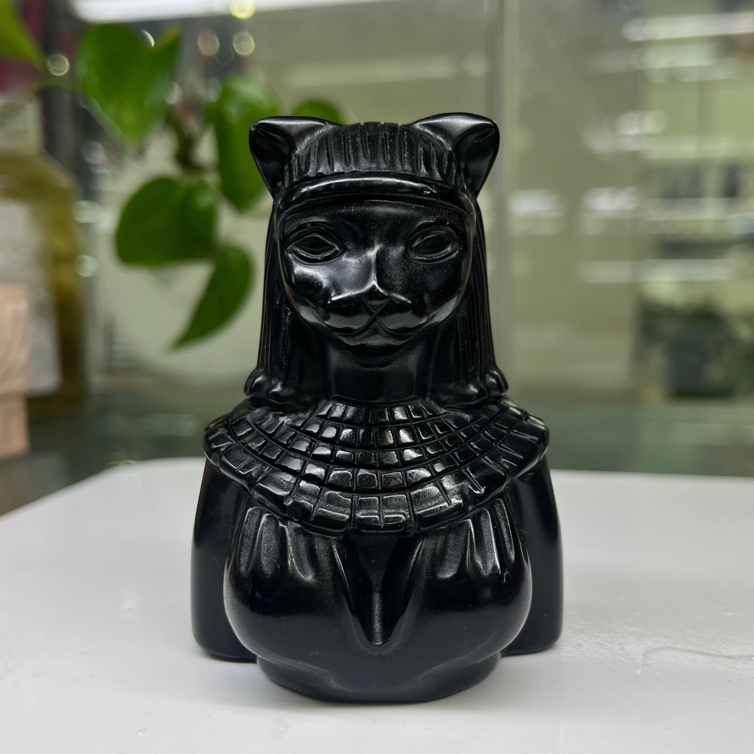 Egyptian Cat Lady Carving