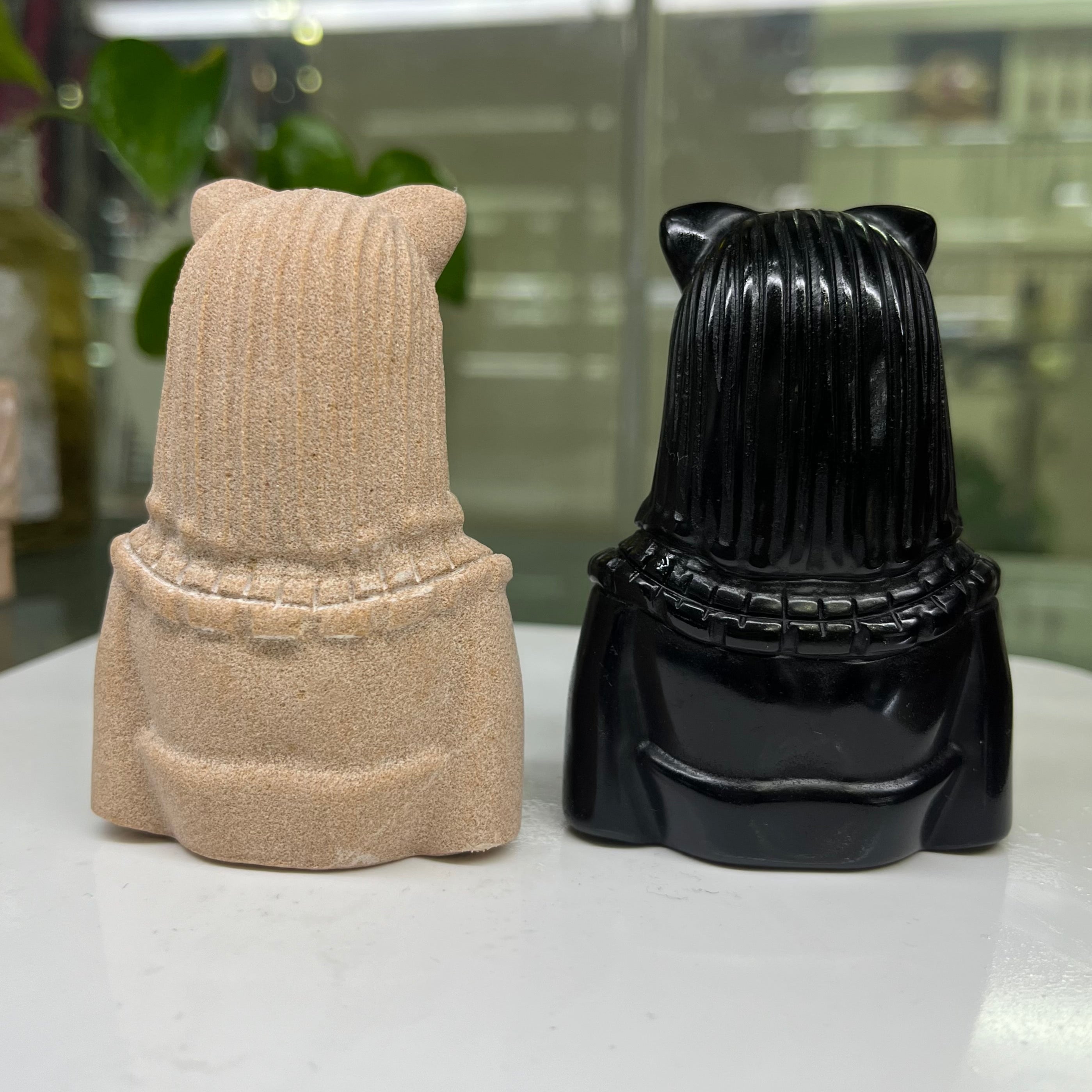 Egyptian Cat Lady Carving