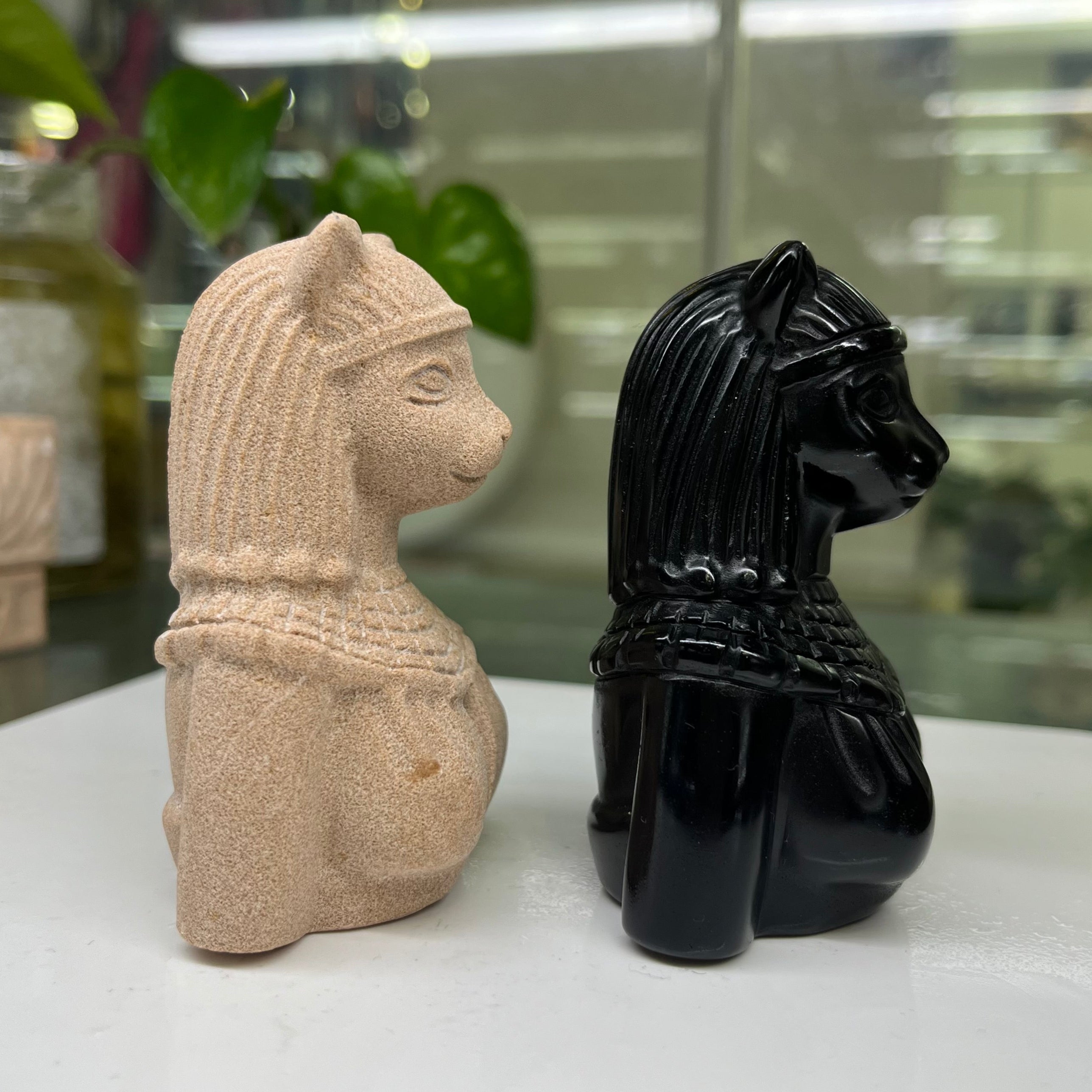 Egyptian Cat Lady Carving