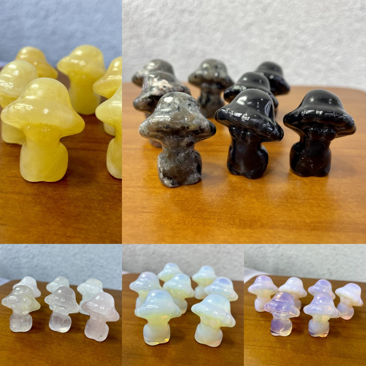 3CM Mushroom Lady Mini Carving