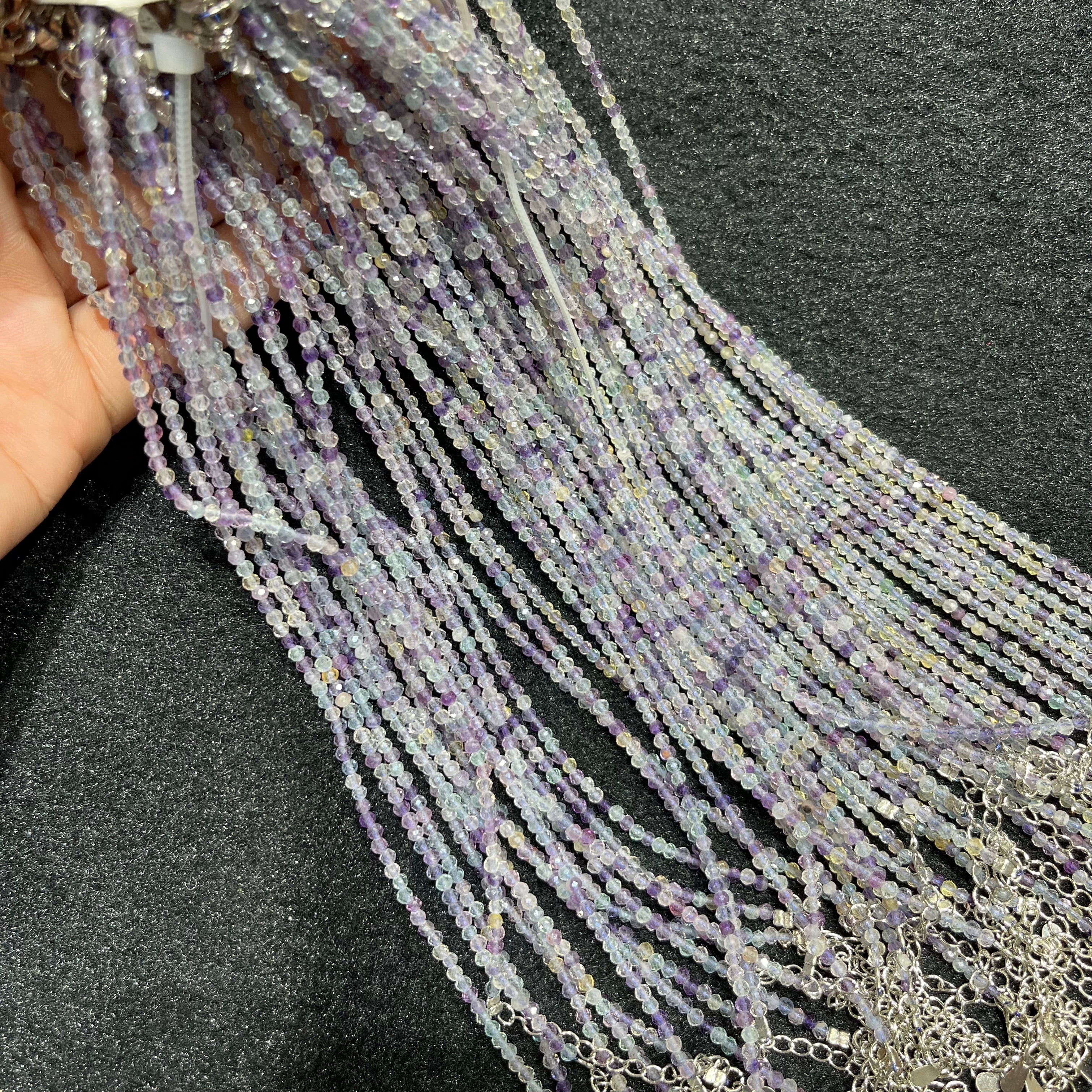 Faceted Fluorite Anklets