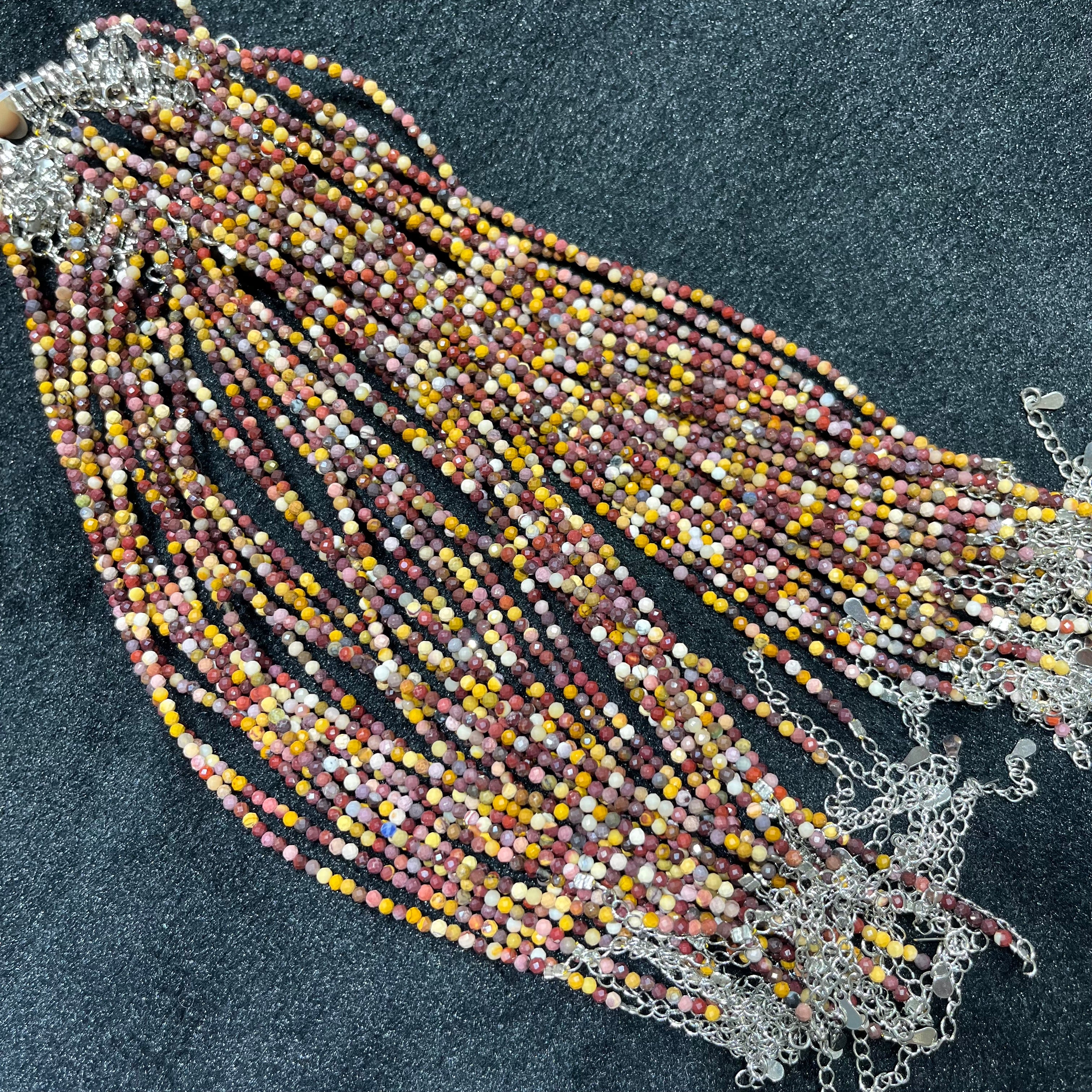 Faceted Mookite Anklets