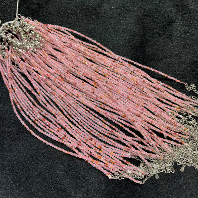 Faceted Fire Quartz Anklets