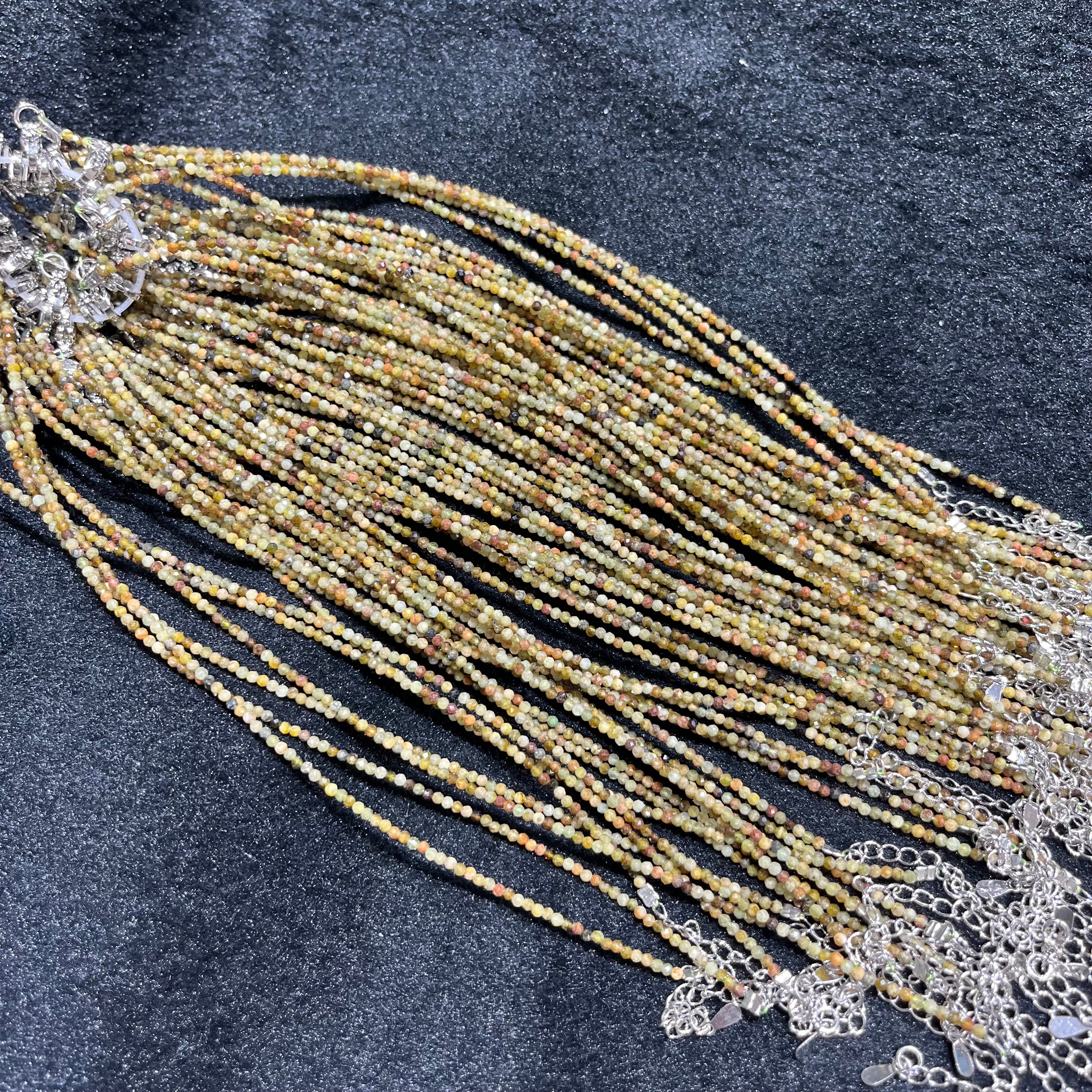 Faceted Tasvorite Anklets