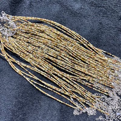 Faceted Tasvorite Anklets