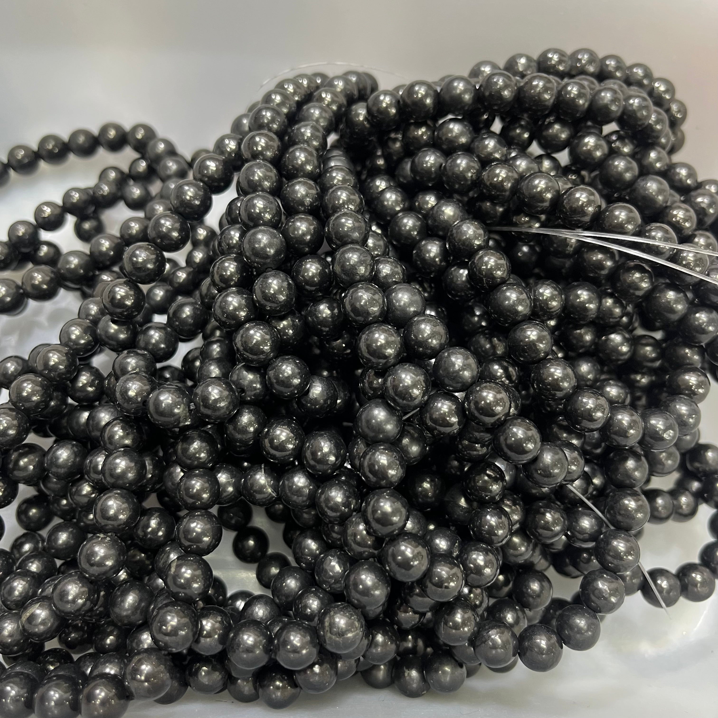 Rainbow Sheen Obsidian Bracelets