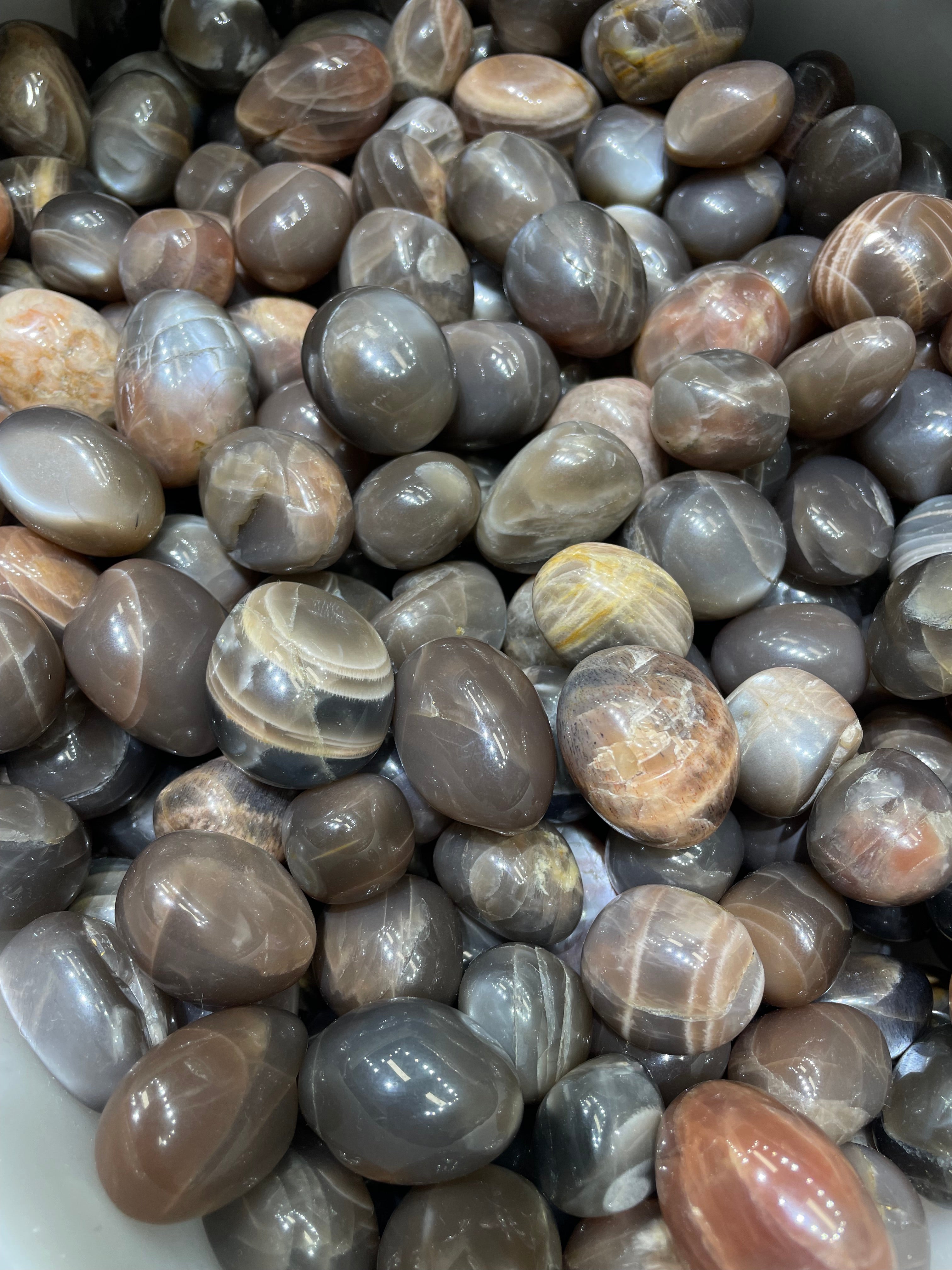 Black sunstone Tumbles