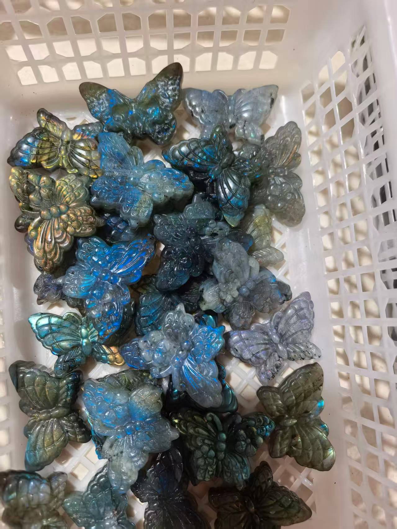 Labradorite flat carving