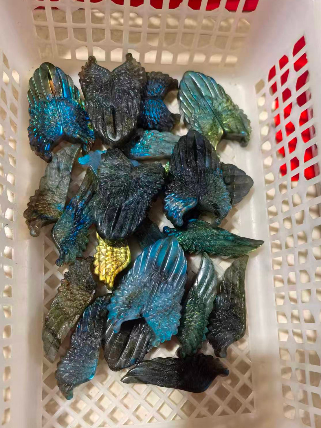 Labradorite flat carving
