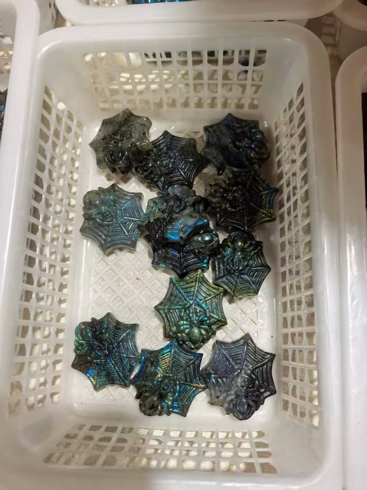 Labradorite flat carving