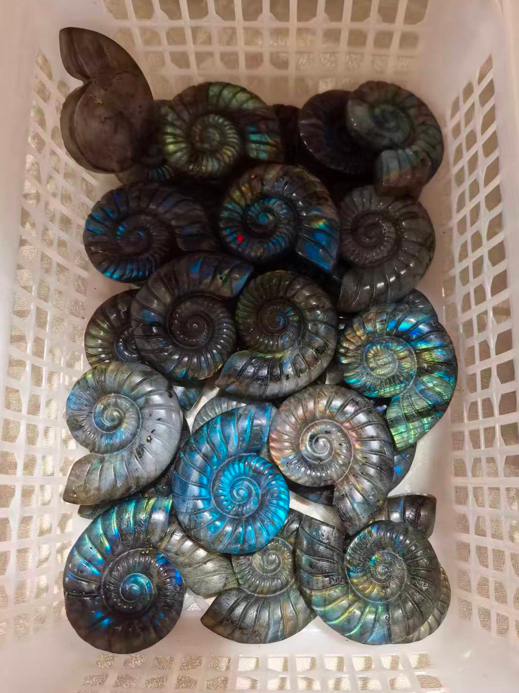 Labradorite flat carving