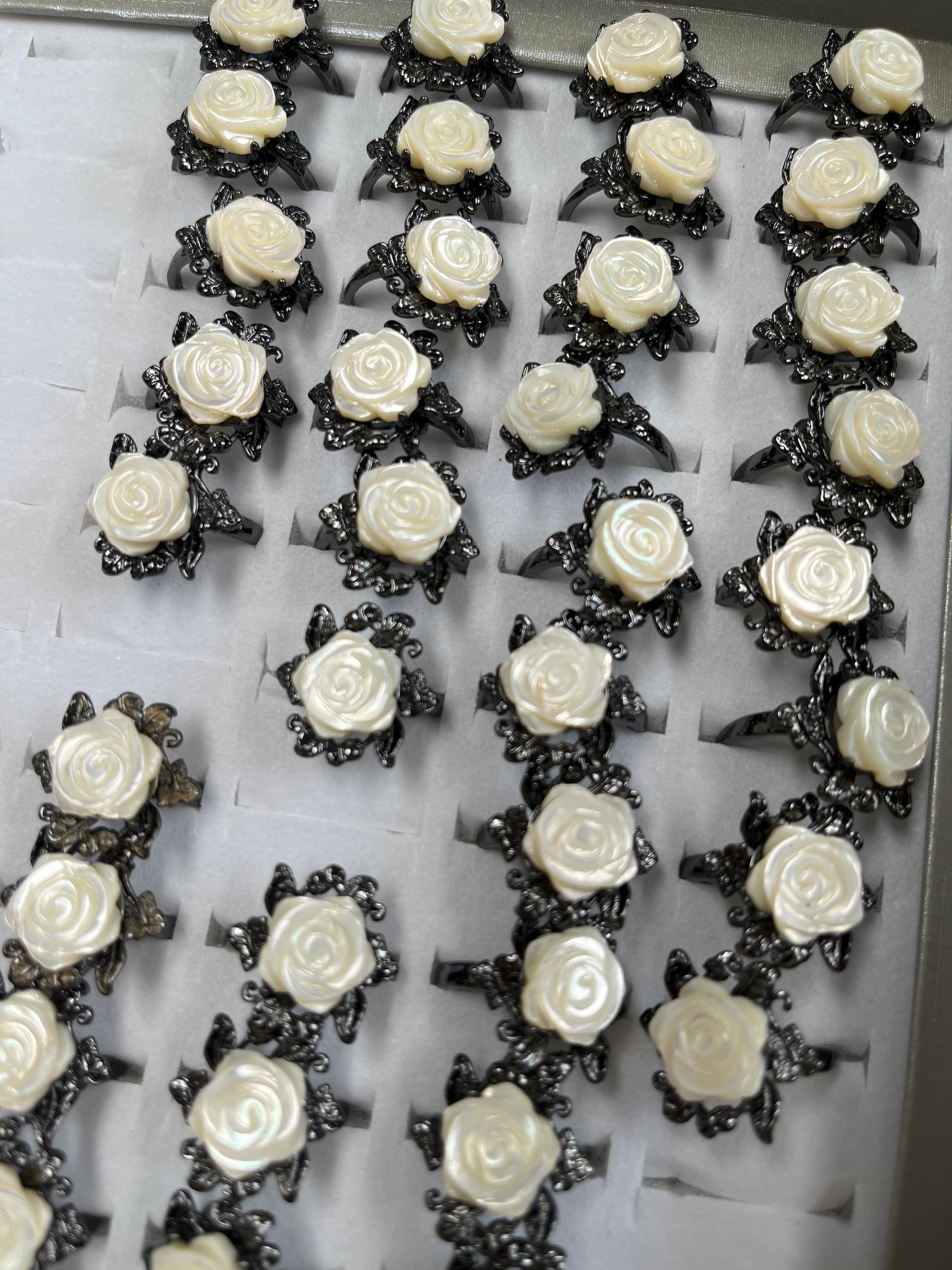 shell rose ring