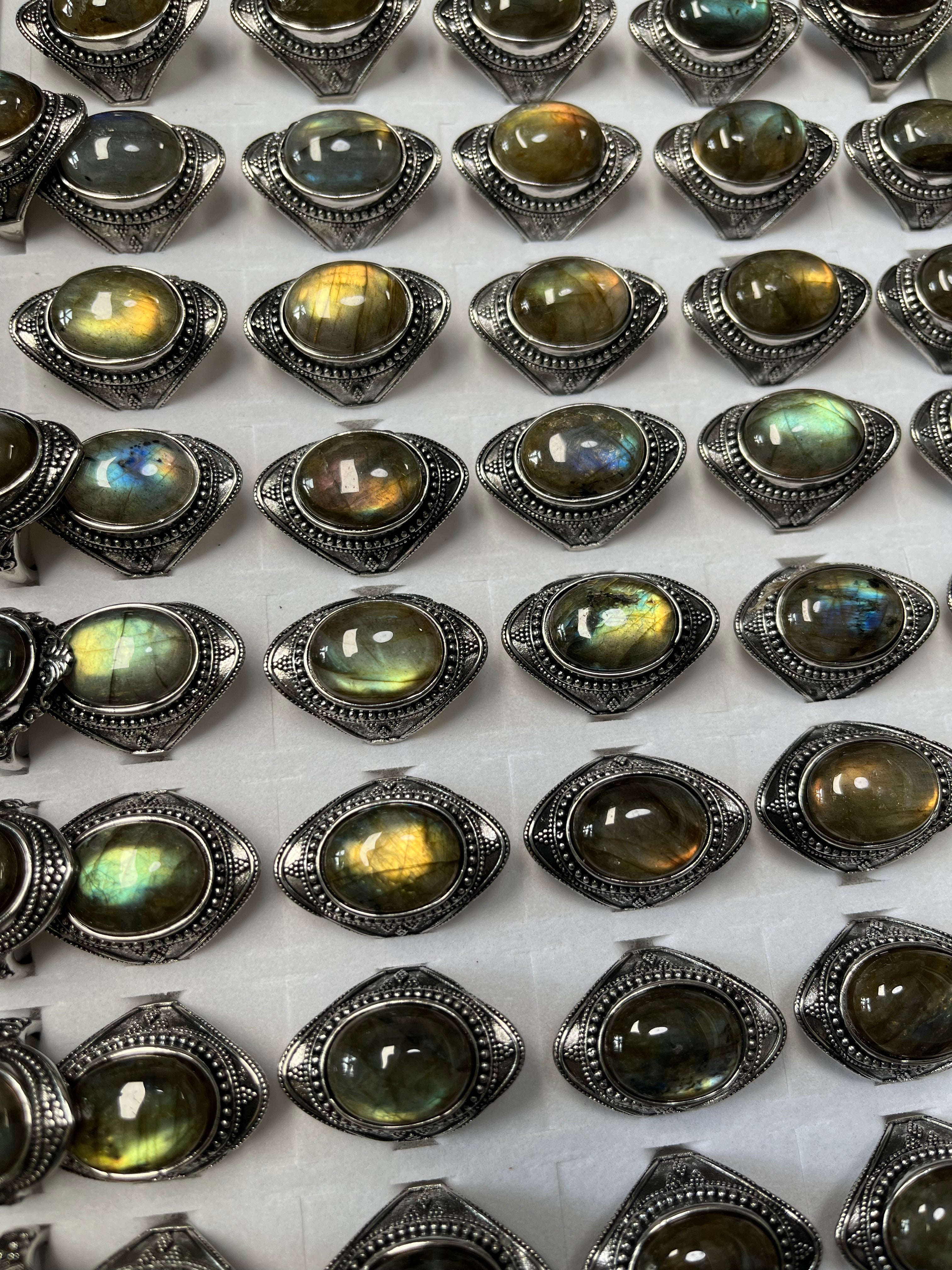 Labradorite ring