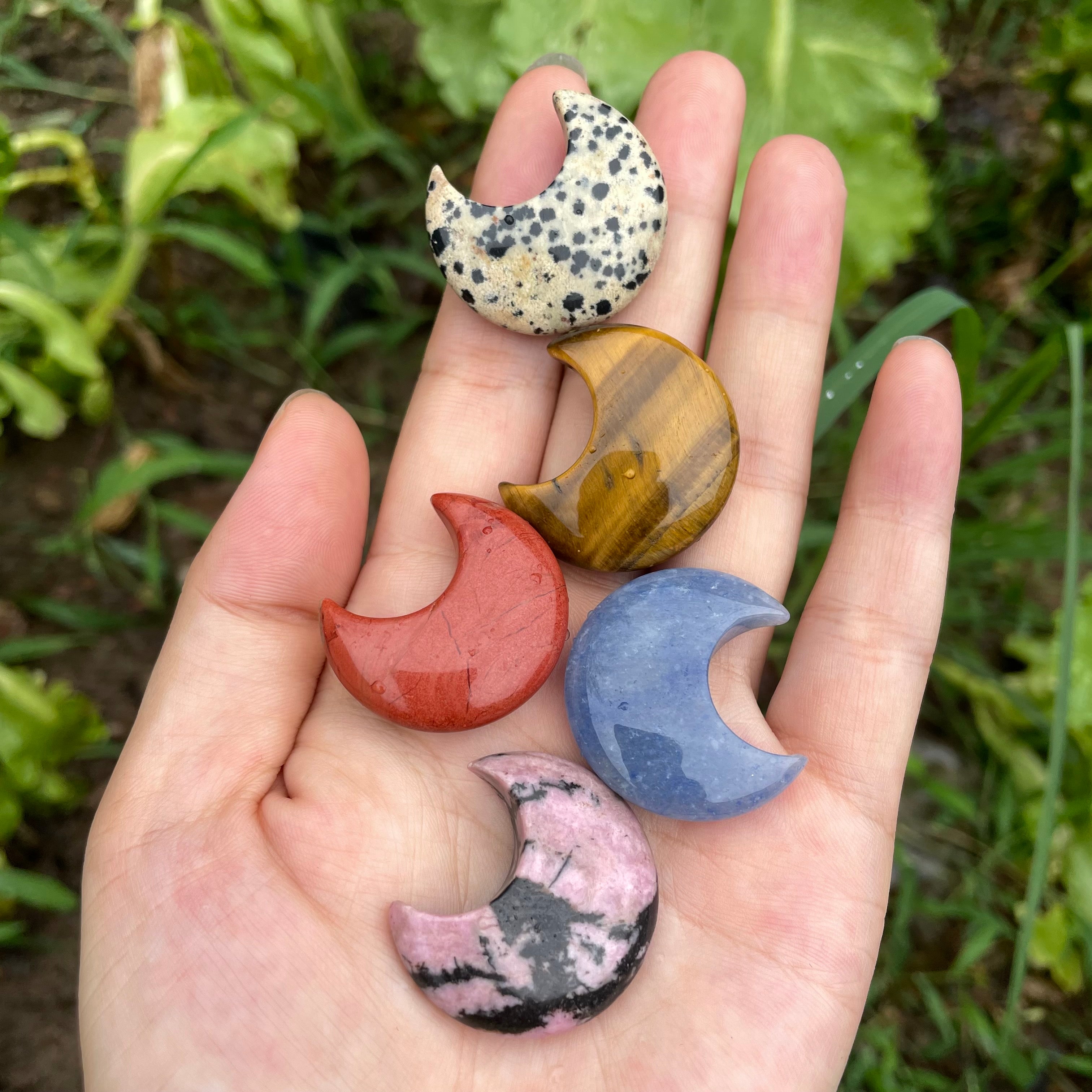 3CM Mini Natural Crystal Moon