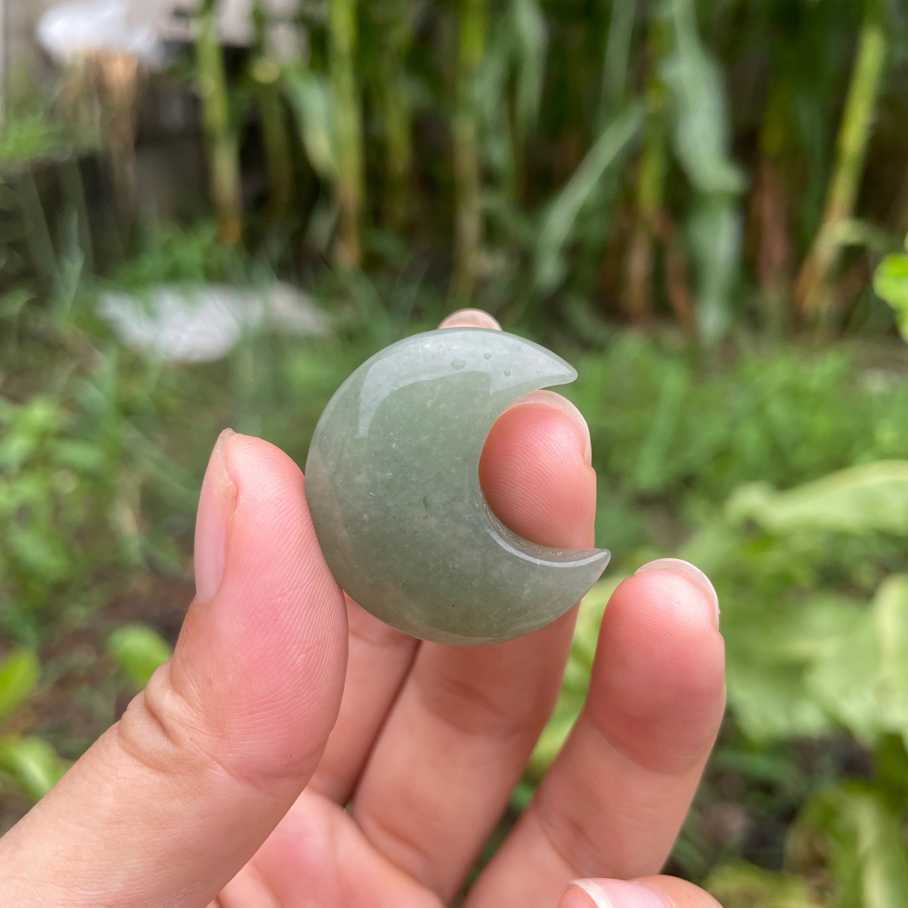 3CM Mini Natural Crystal Moon