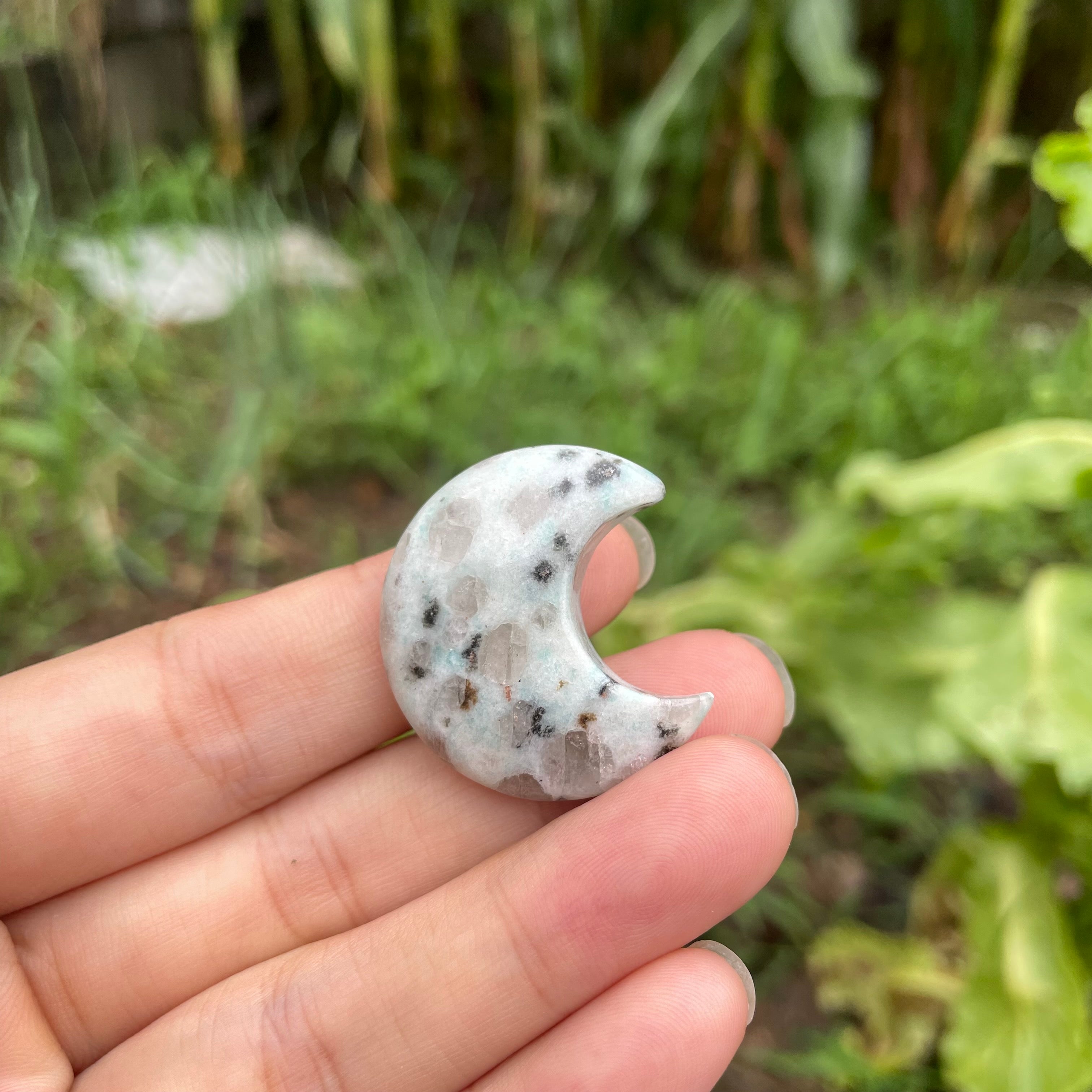 3CM Mini Natural Crystal Moon