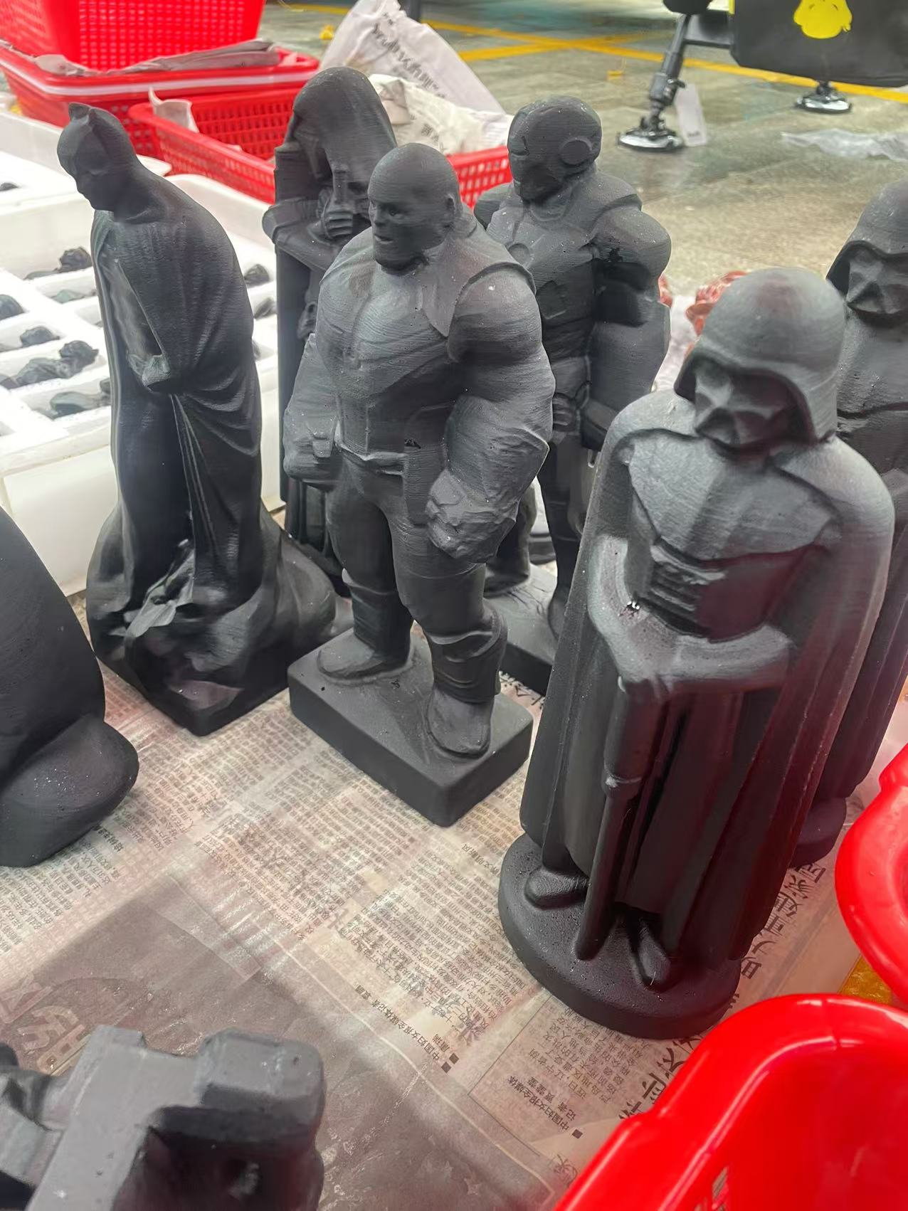 Marvel Heros Star Wars Figures Obsidian Carvings