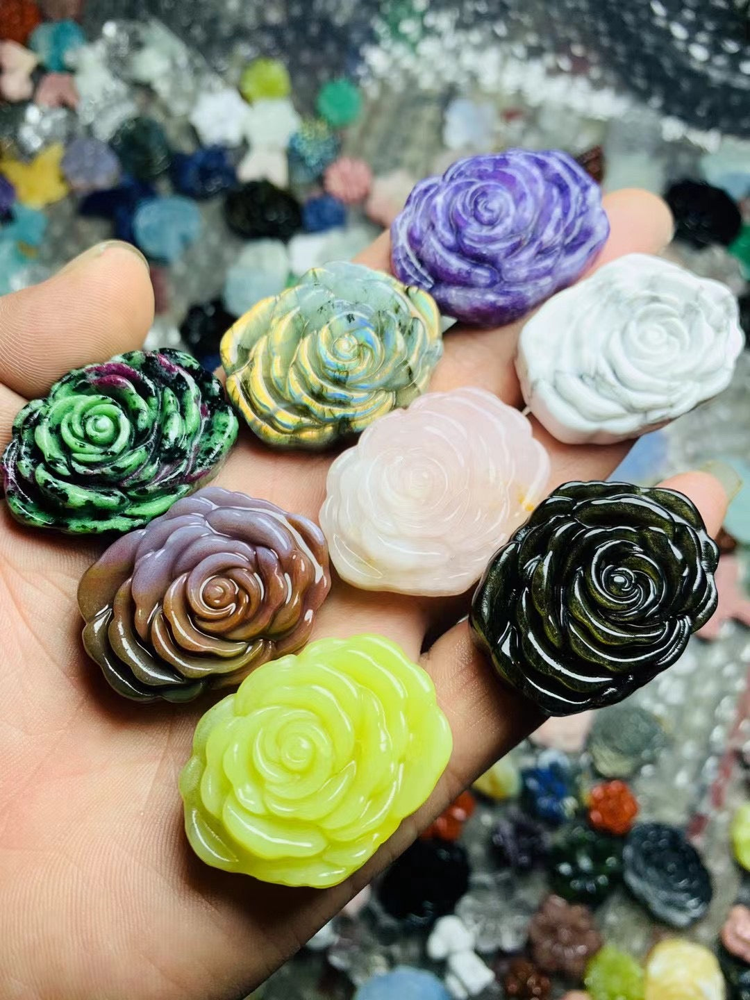 Flower flat carving