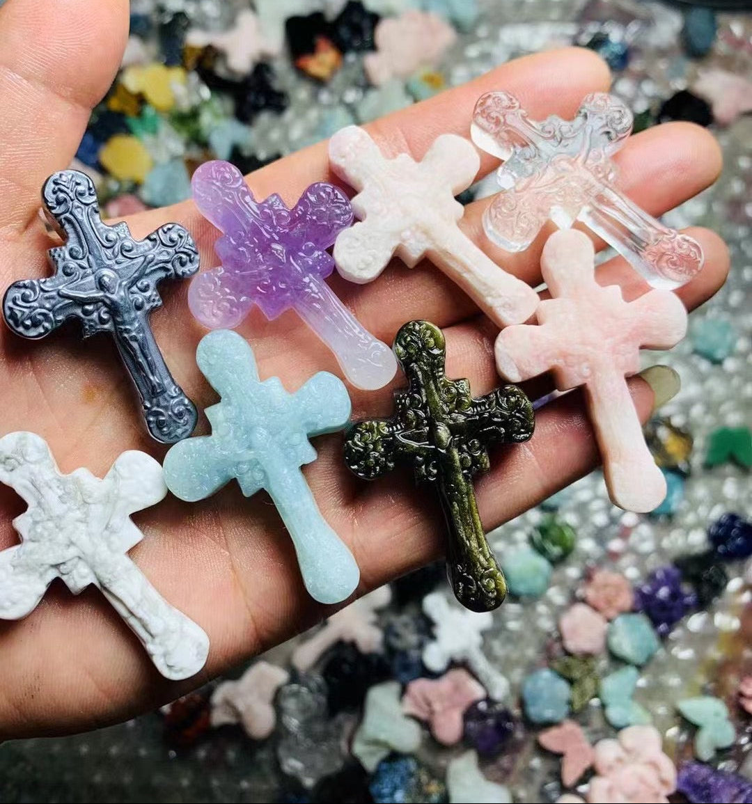 Cross flat carving