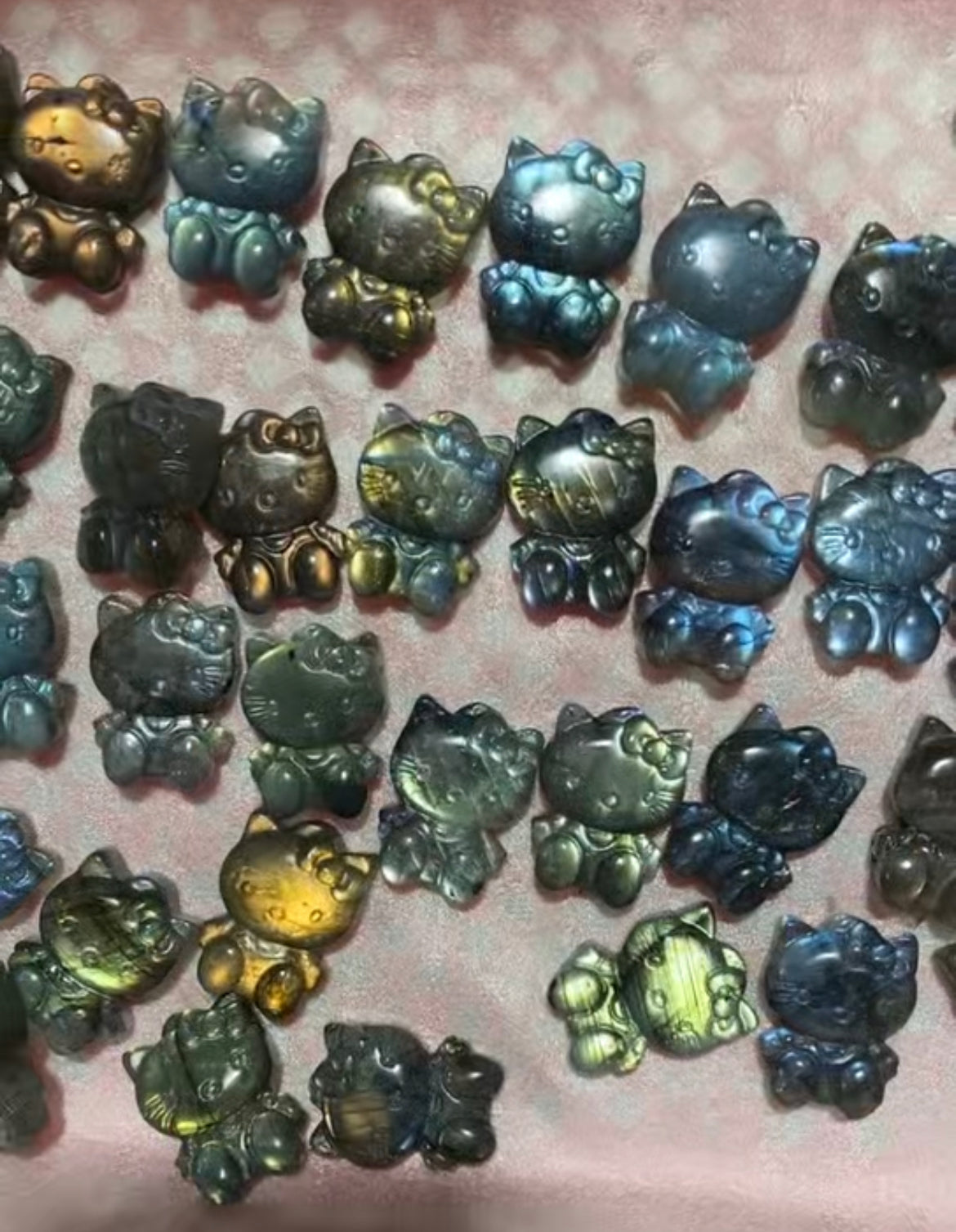 Labradorite flat carving