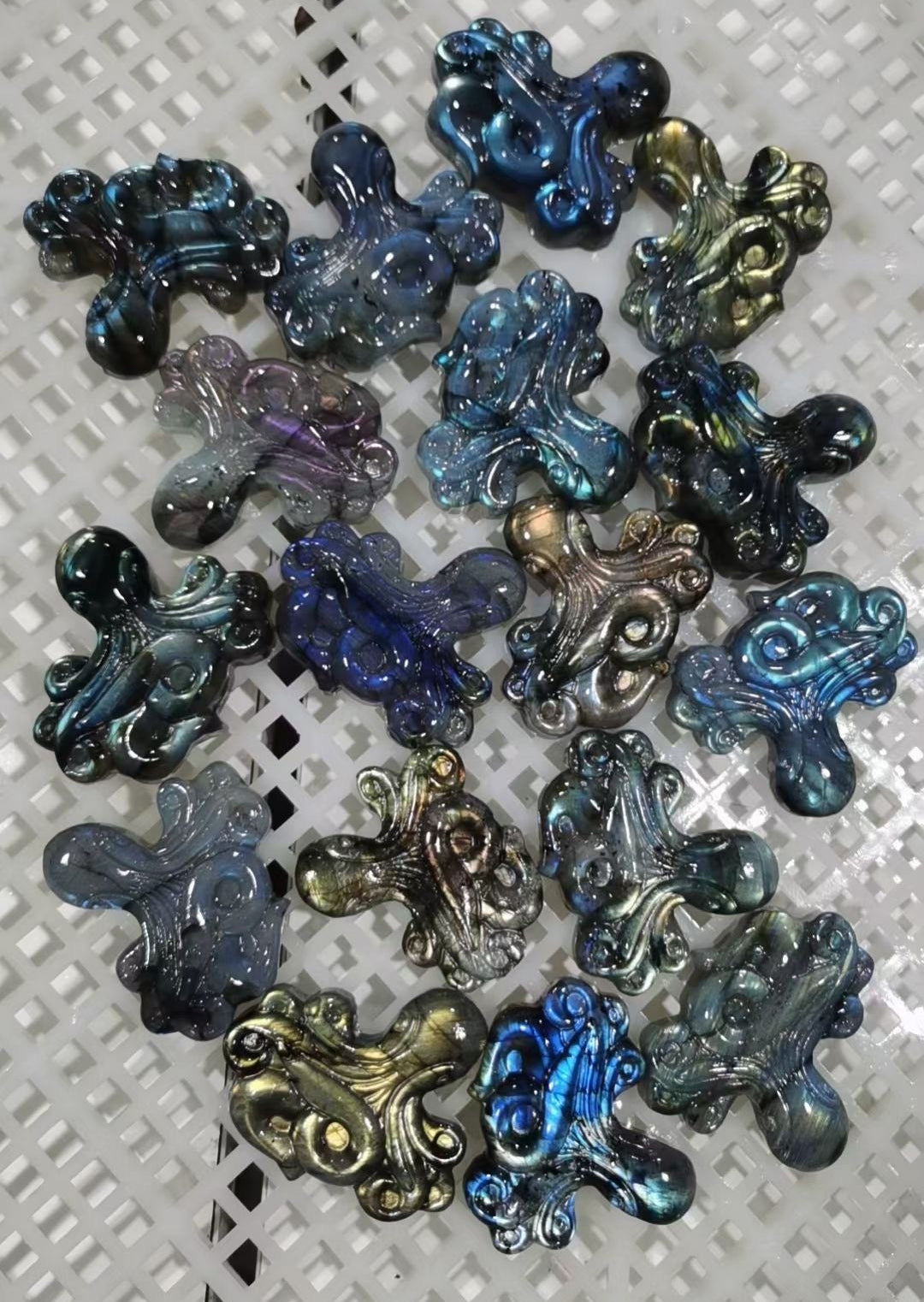 Labradorite flat carving