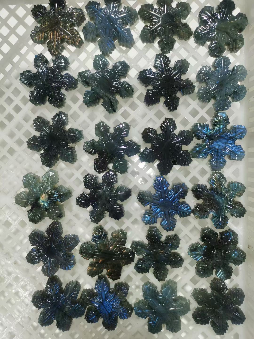 Labradorite flat carving