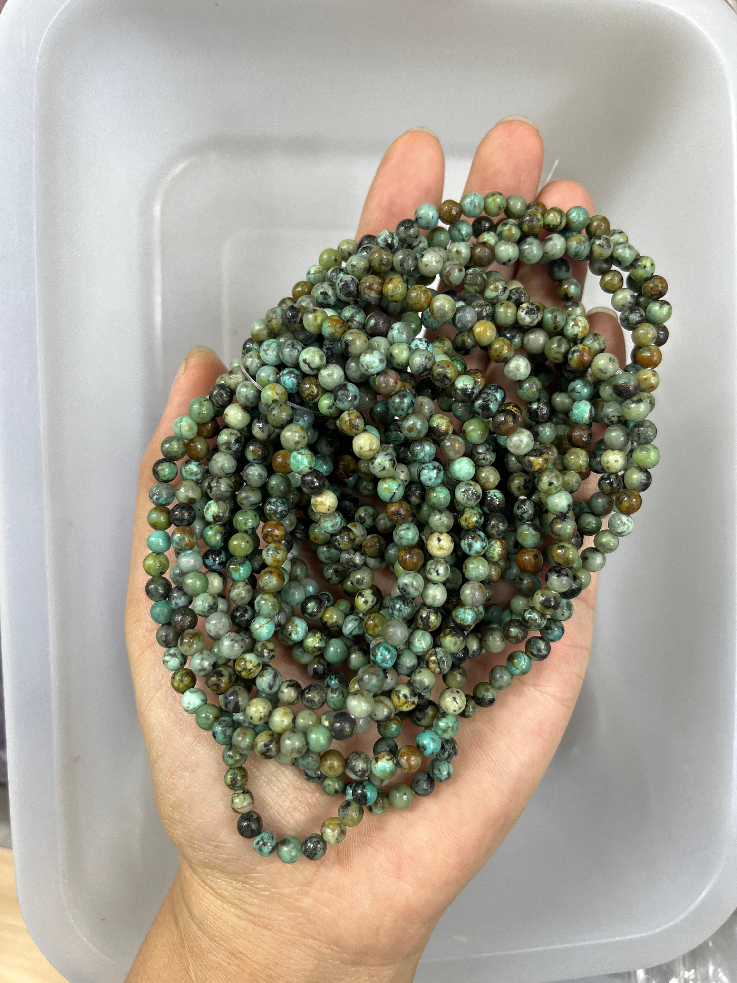 4mm African turquoise  bracelet wholesale