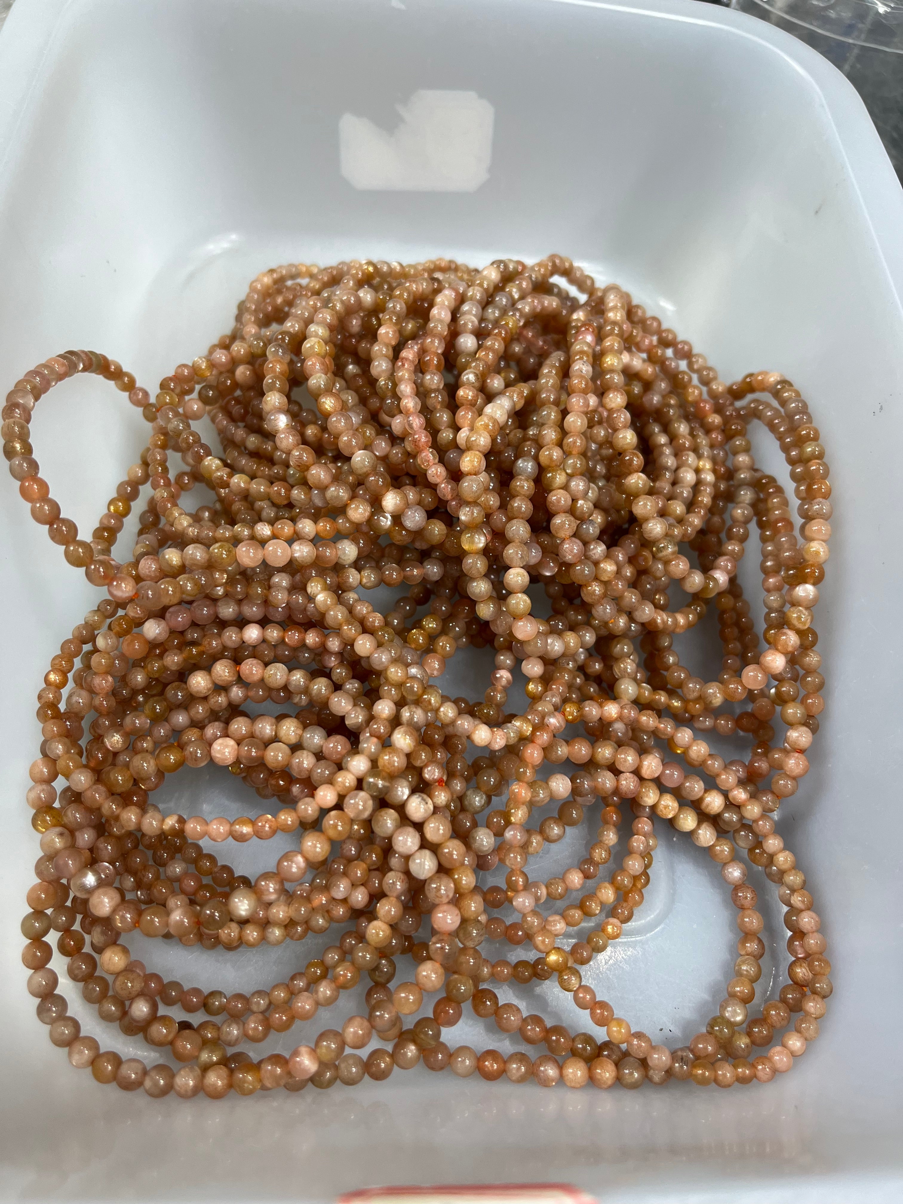 4mm golden sunstone bracelet wholesale