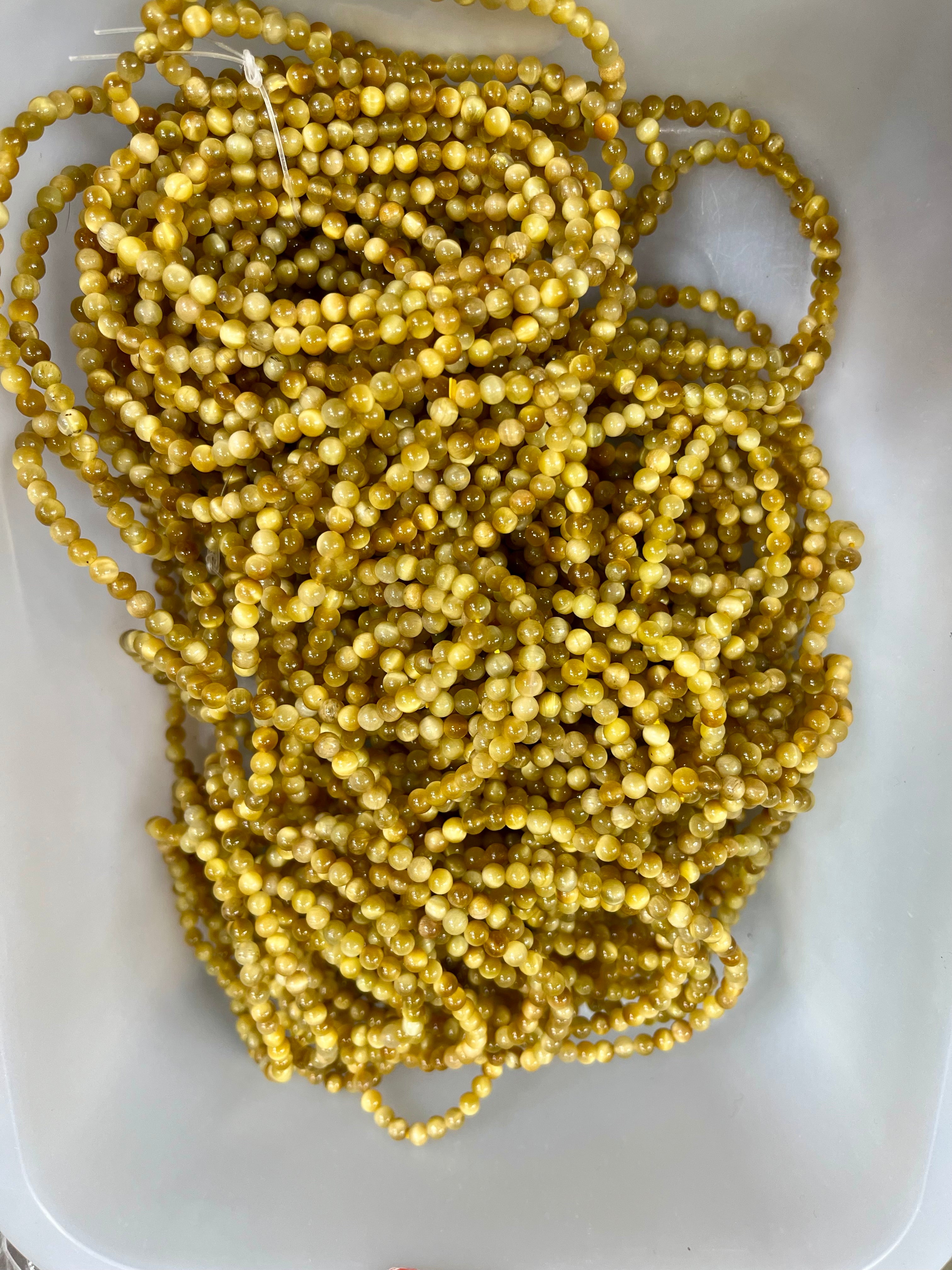 4mm golden tiger eye bracelet wholesale