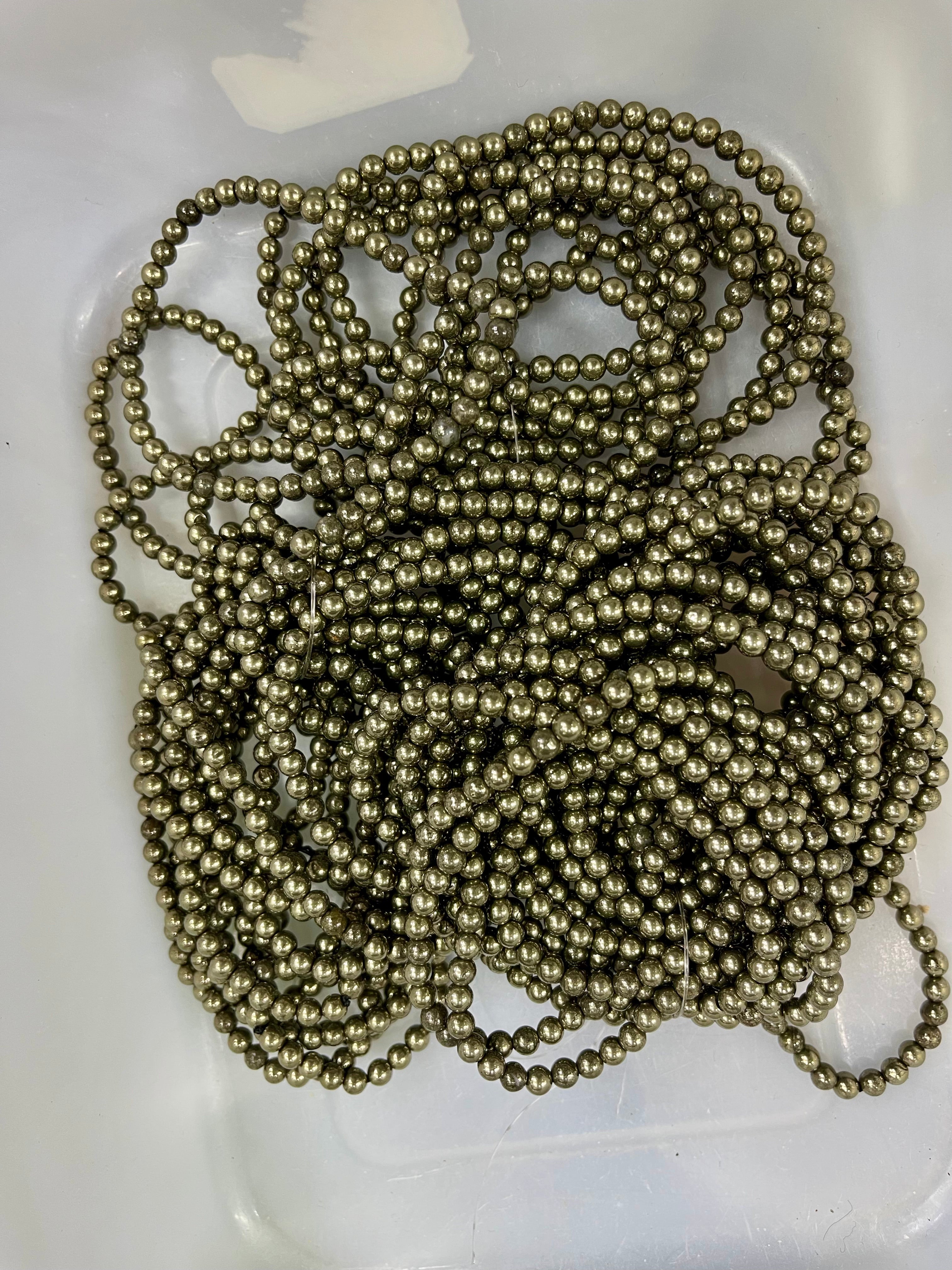 4mm pyrite bracelet wholesale