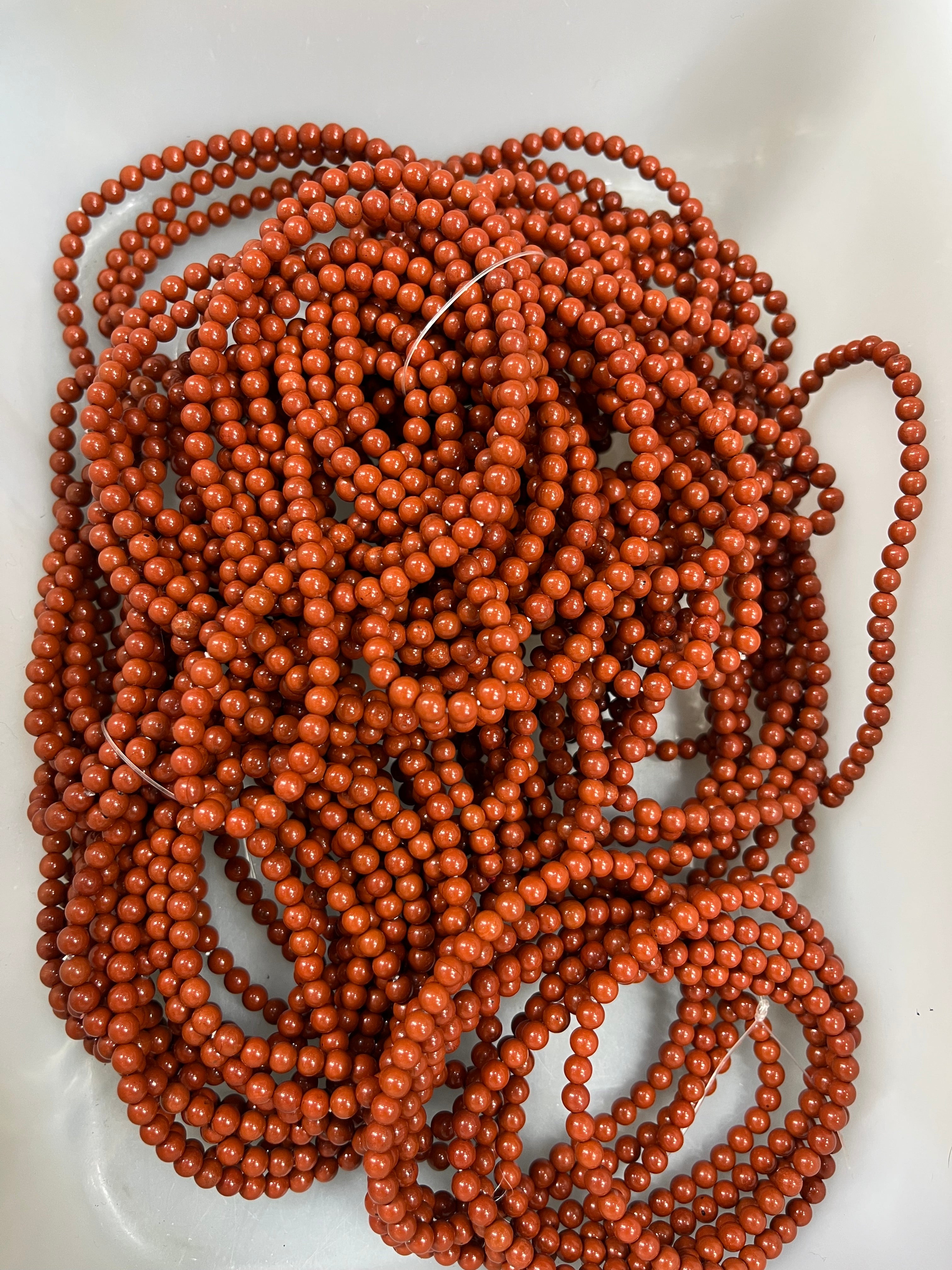 4mm red jasper bracelet wholesale