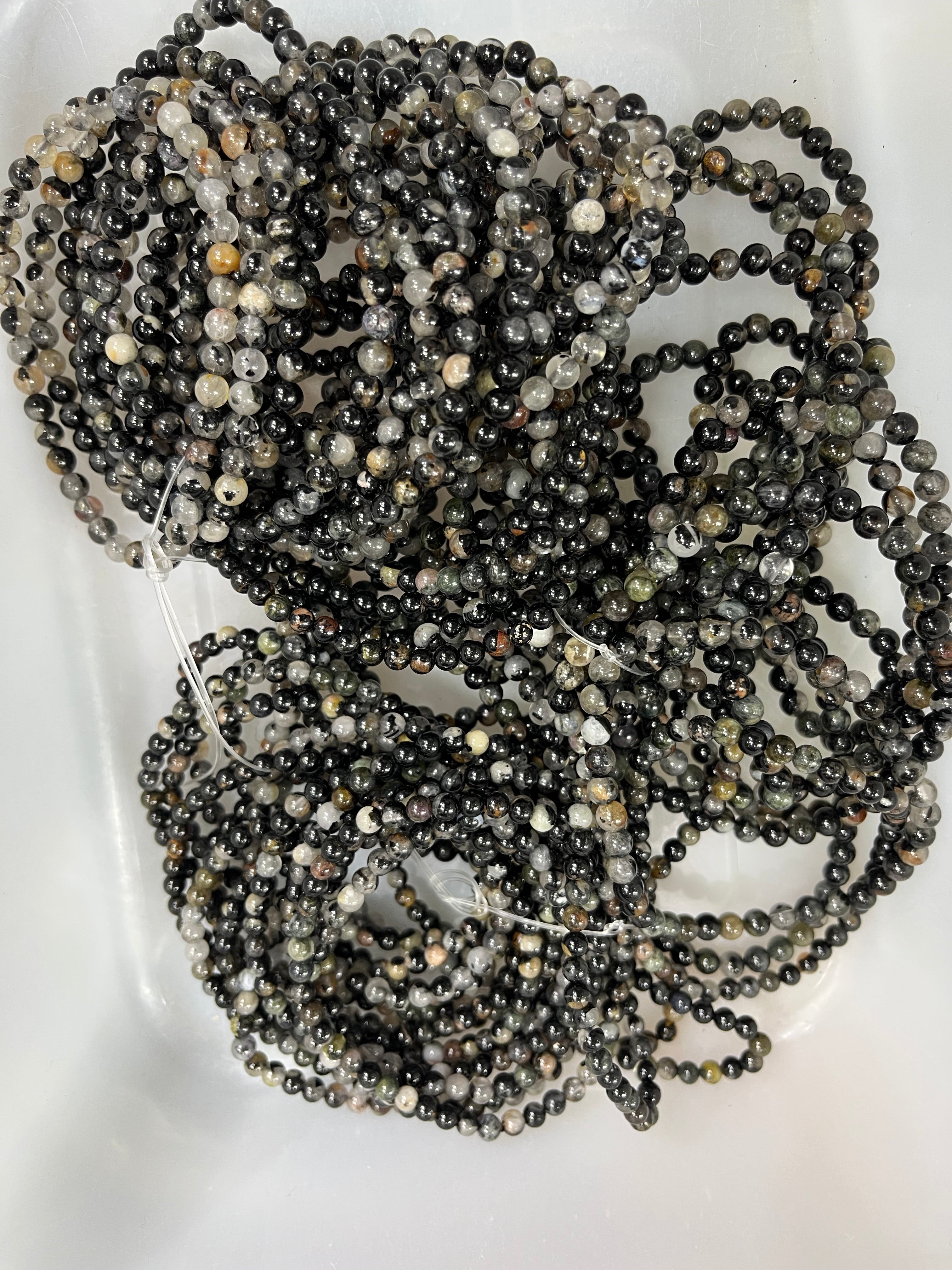 4mm black tourmaline quartz bracelet wholesale