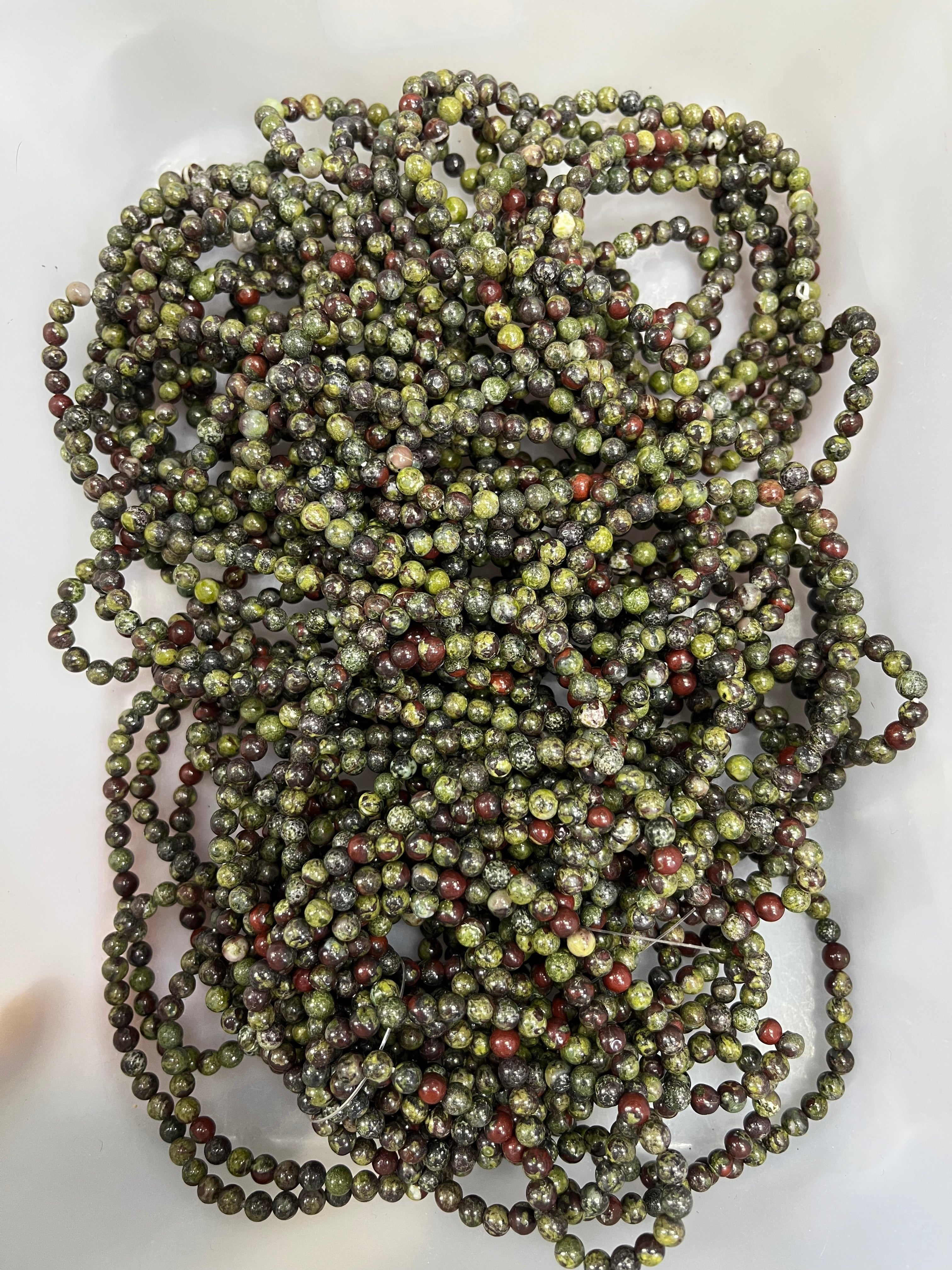 4mm dragon bloodstone bracelet