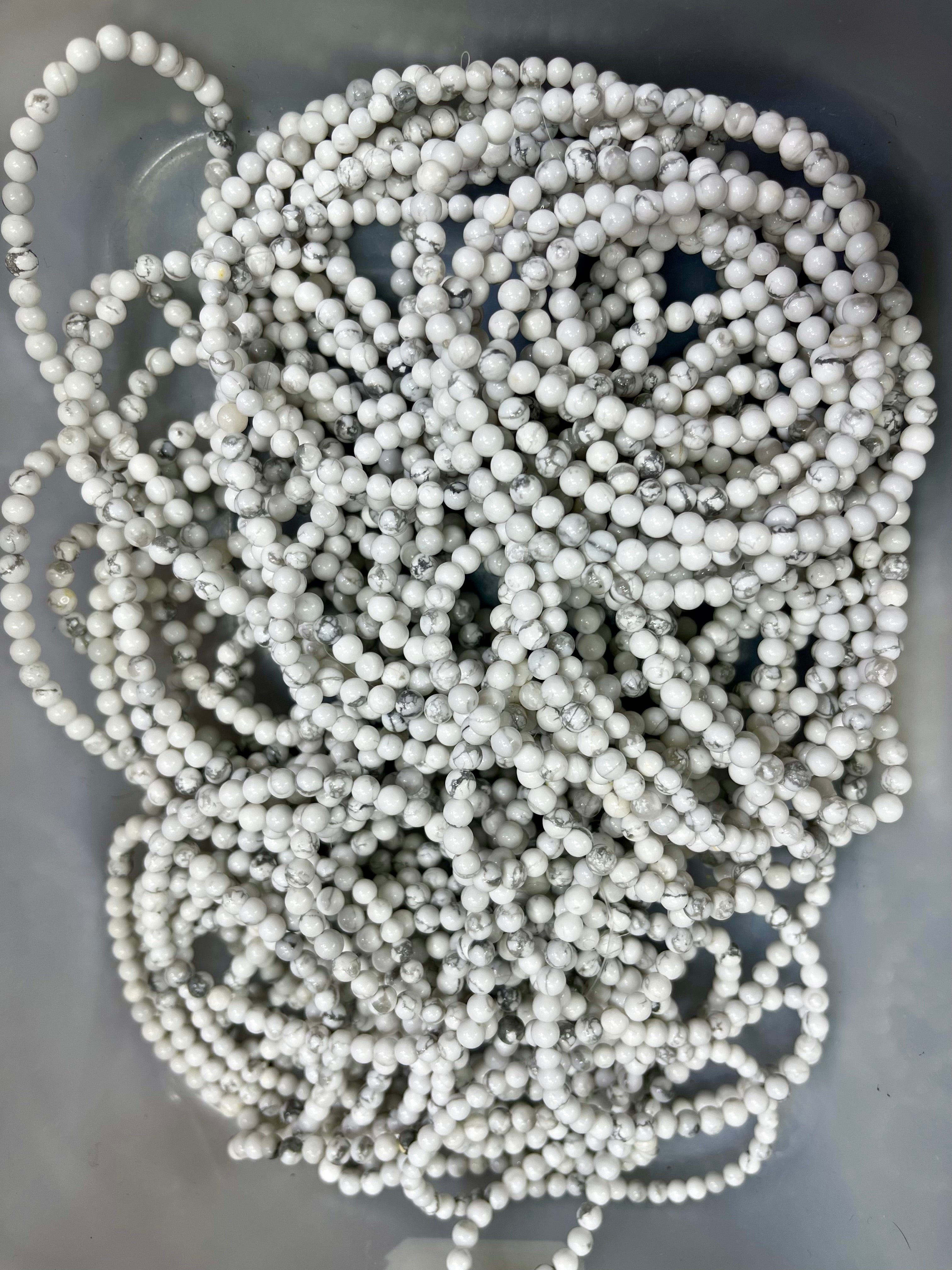 4mm howlite bracelet