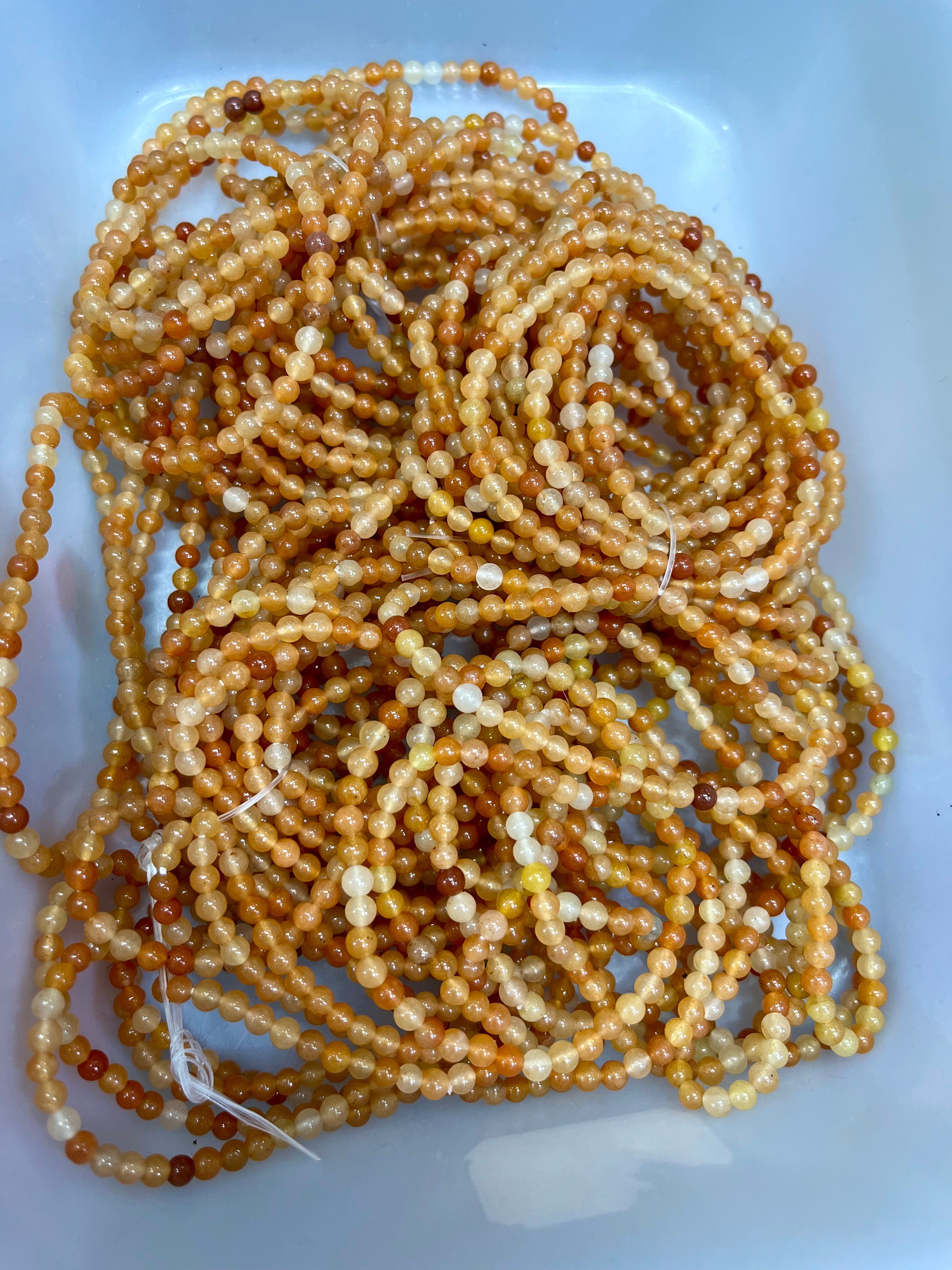 4mm orange aventurine bracelet