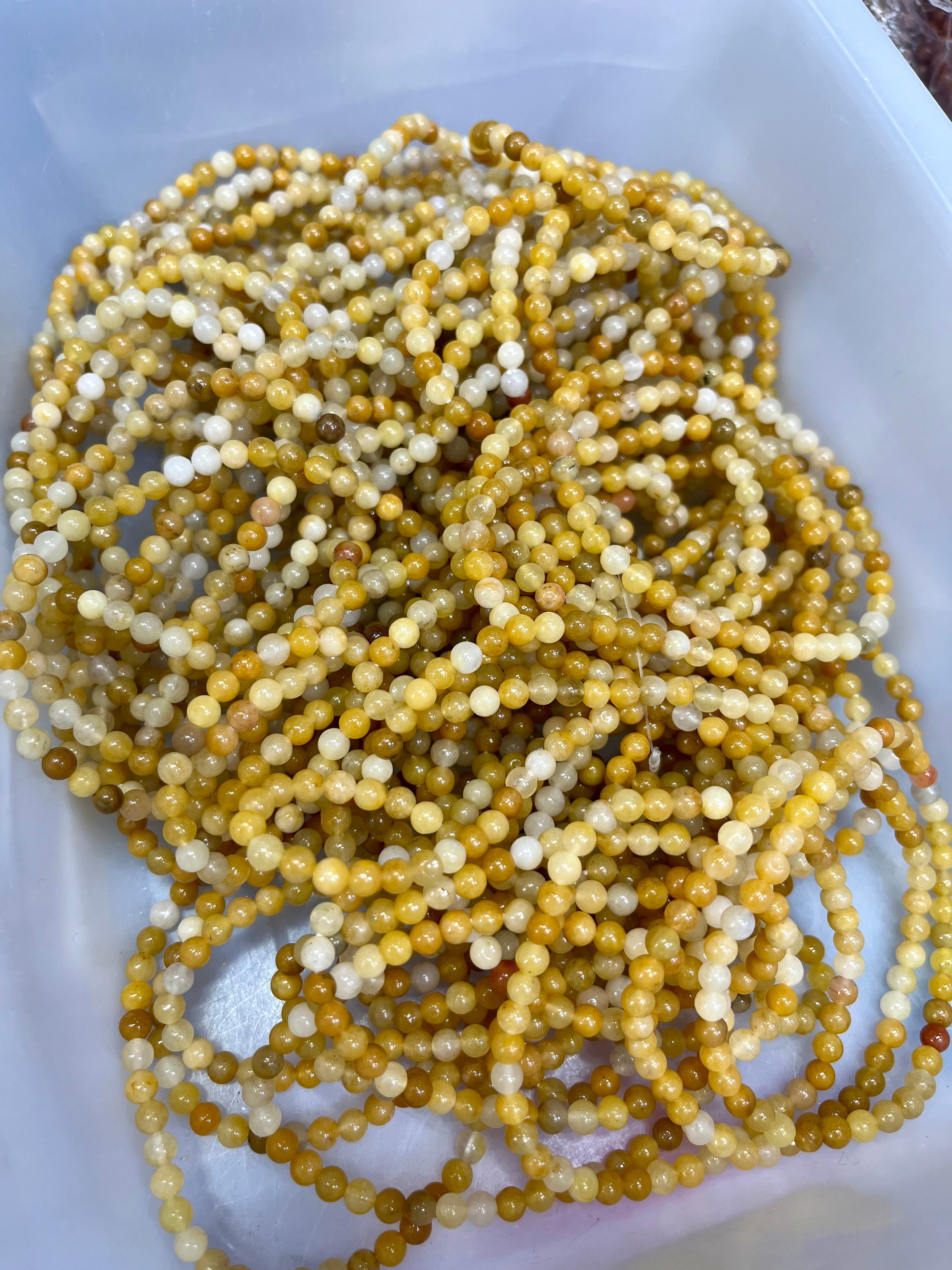 4mm yellow aventurine bracelet