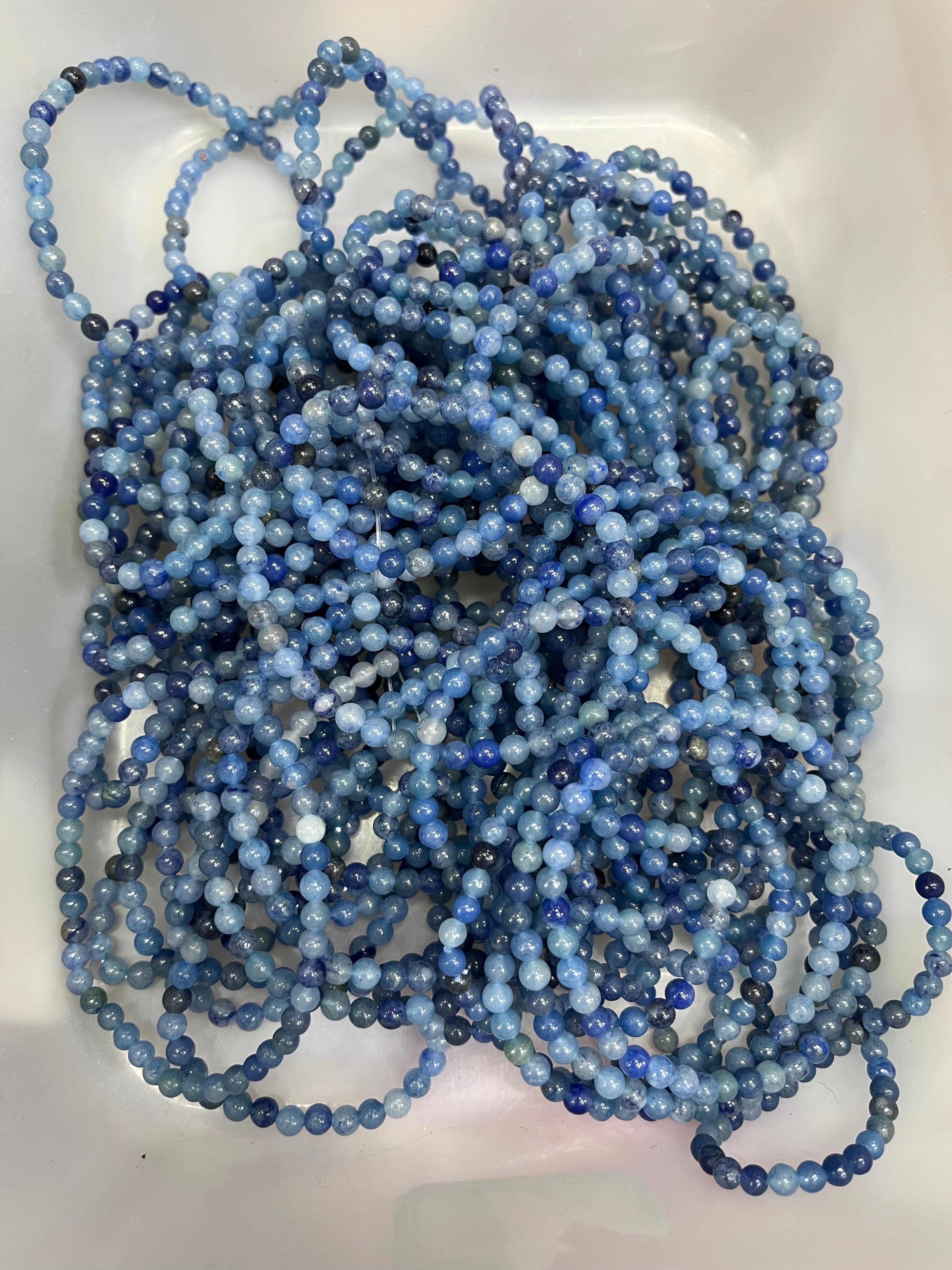 4mm blue aventurine bracelet