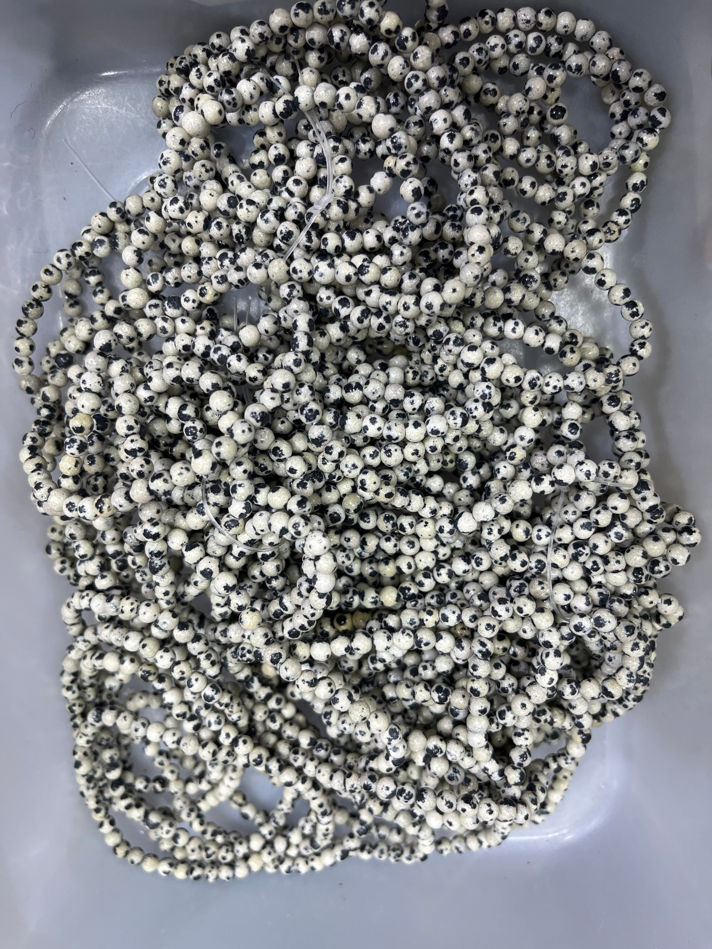 4mm dalmatian jasper bracelet