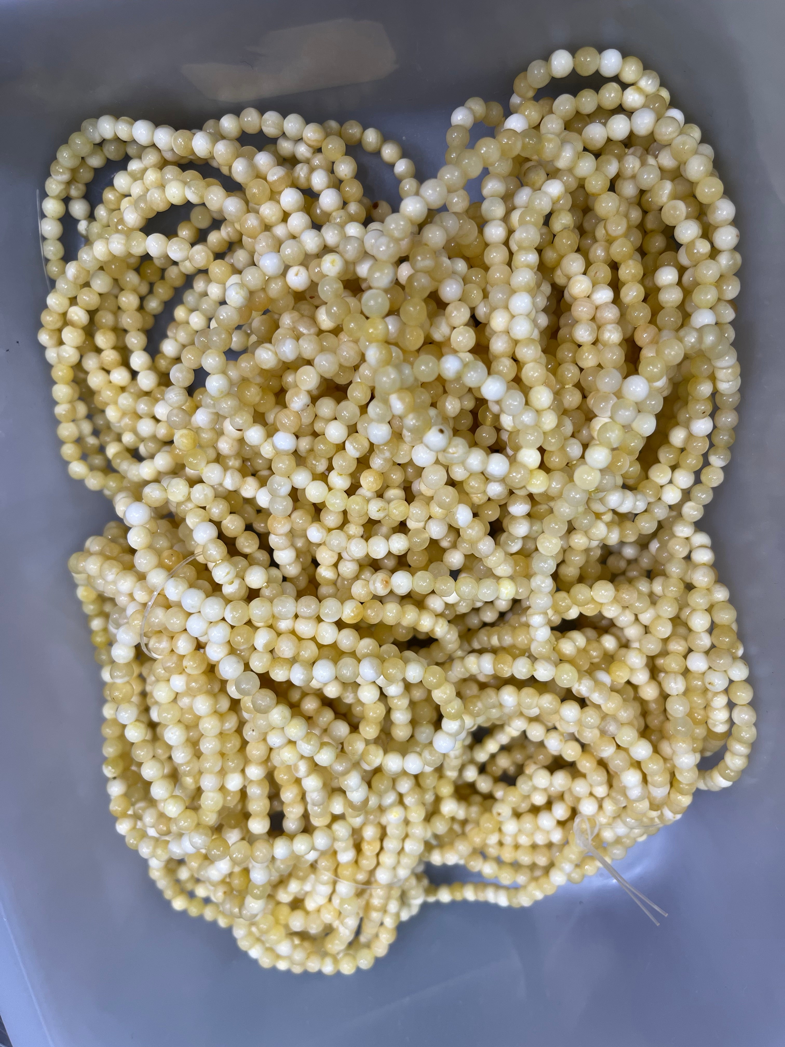 4mm yellow calcite bracelet