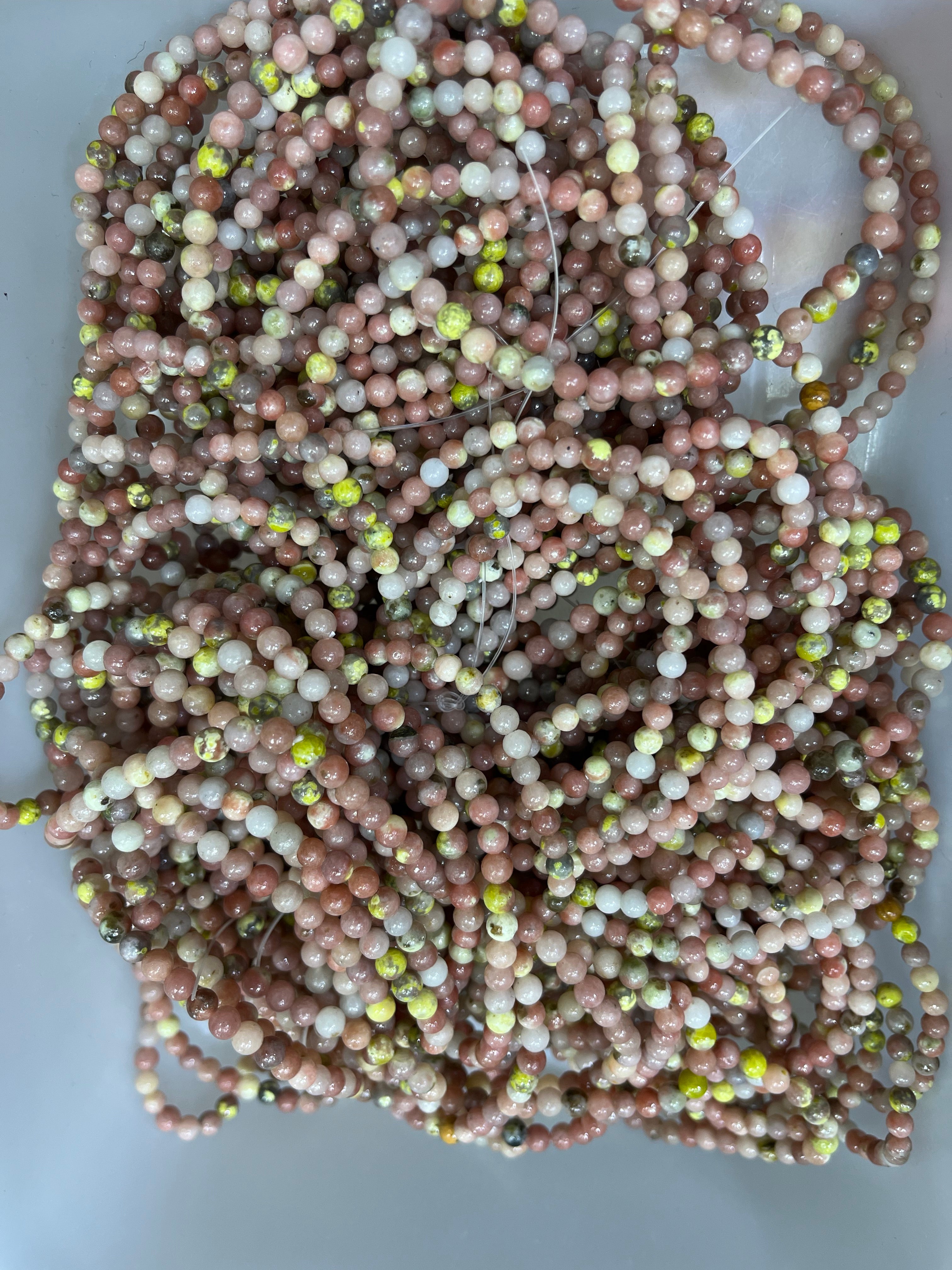 4mm plum jade bracelet