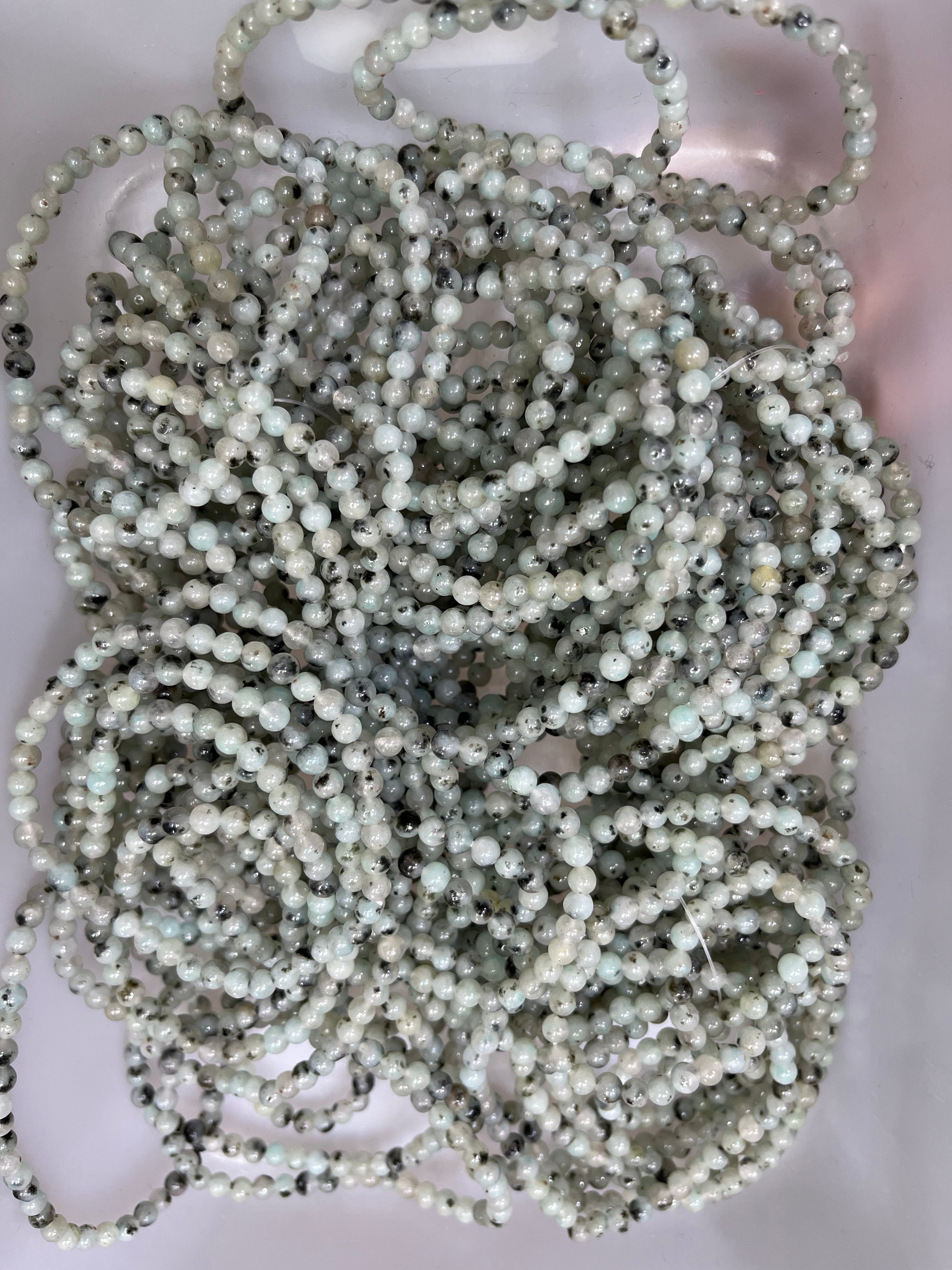 4mm kiwi jasper bracelet